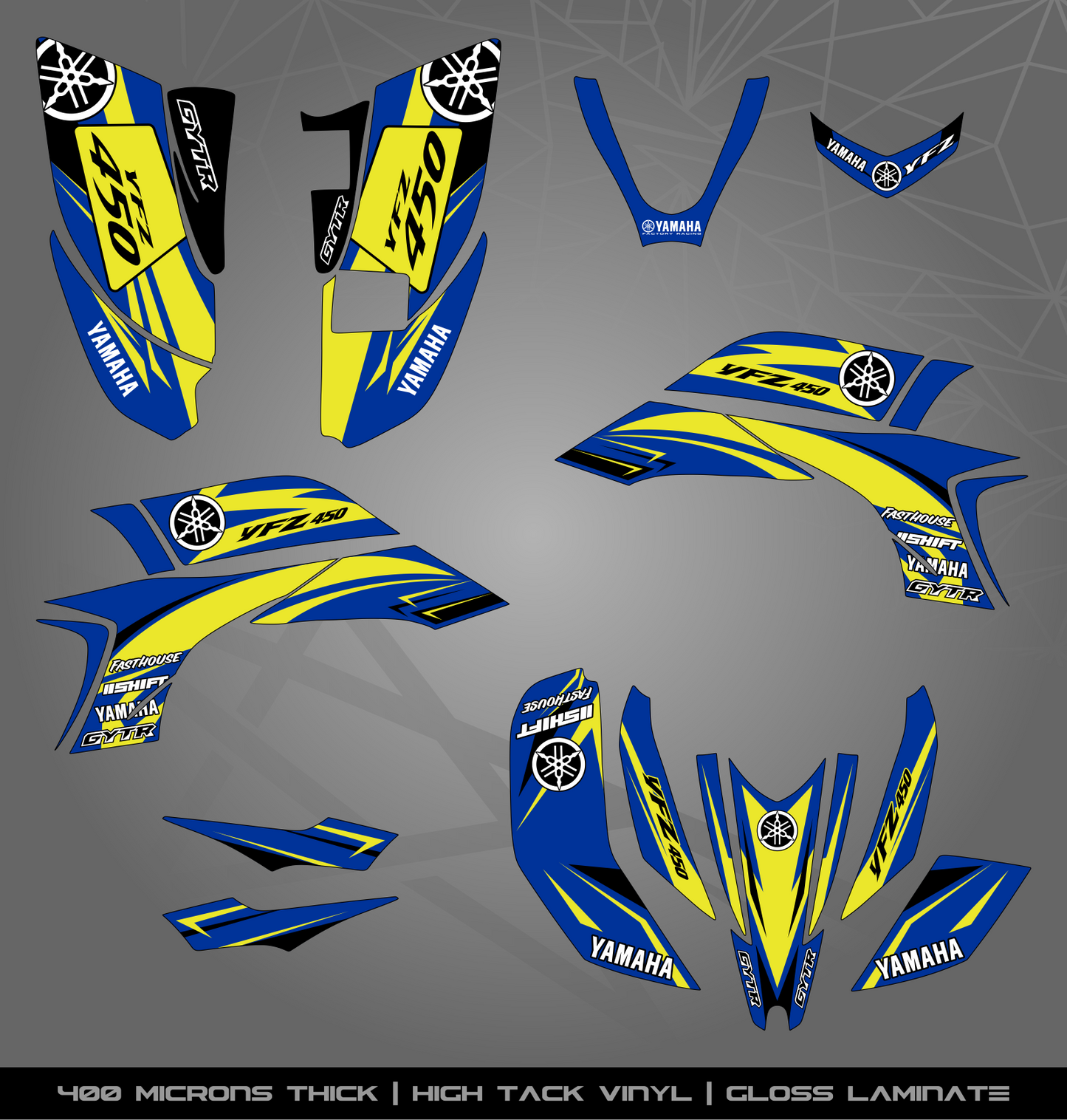 Full Sticker Kit for Yamaha YFZ 450 (2003-2008)