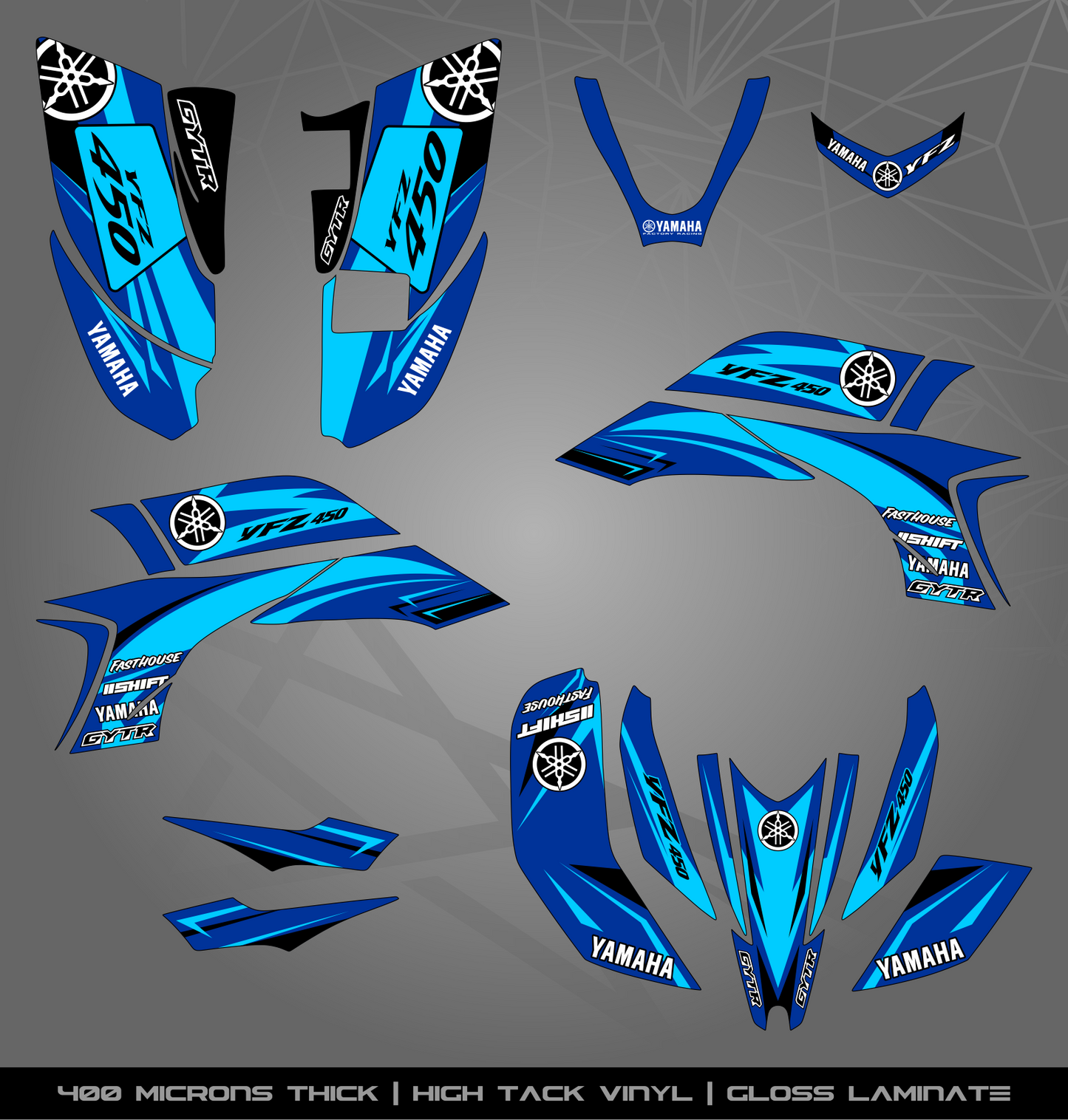 Full Sticker Kit for Yamaha YFZ 450 (2003-2008)
