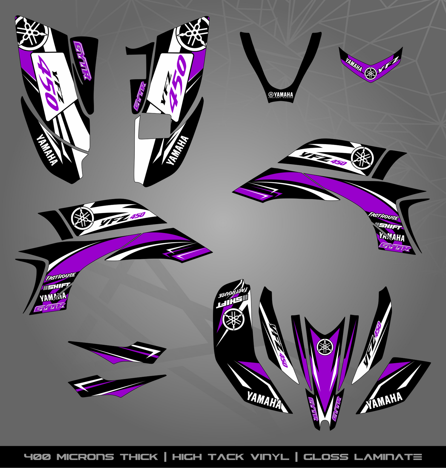 Full Sticker Kit for Yamaha YFZ 450 (2003-2008)