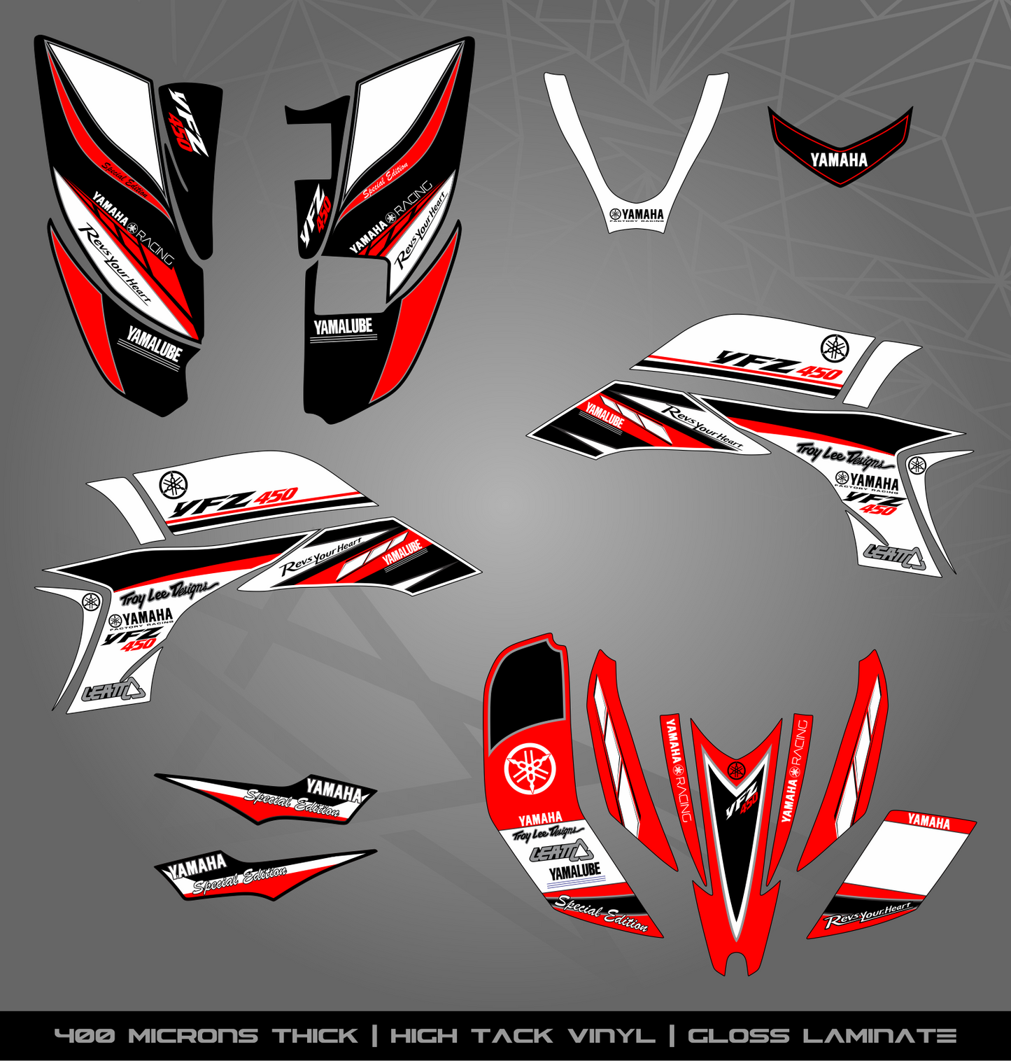 Full Sticker Kit for Yamaha YFZ 450 (2003-2008)