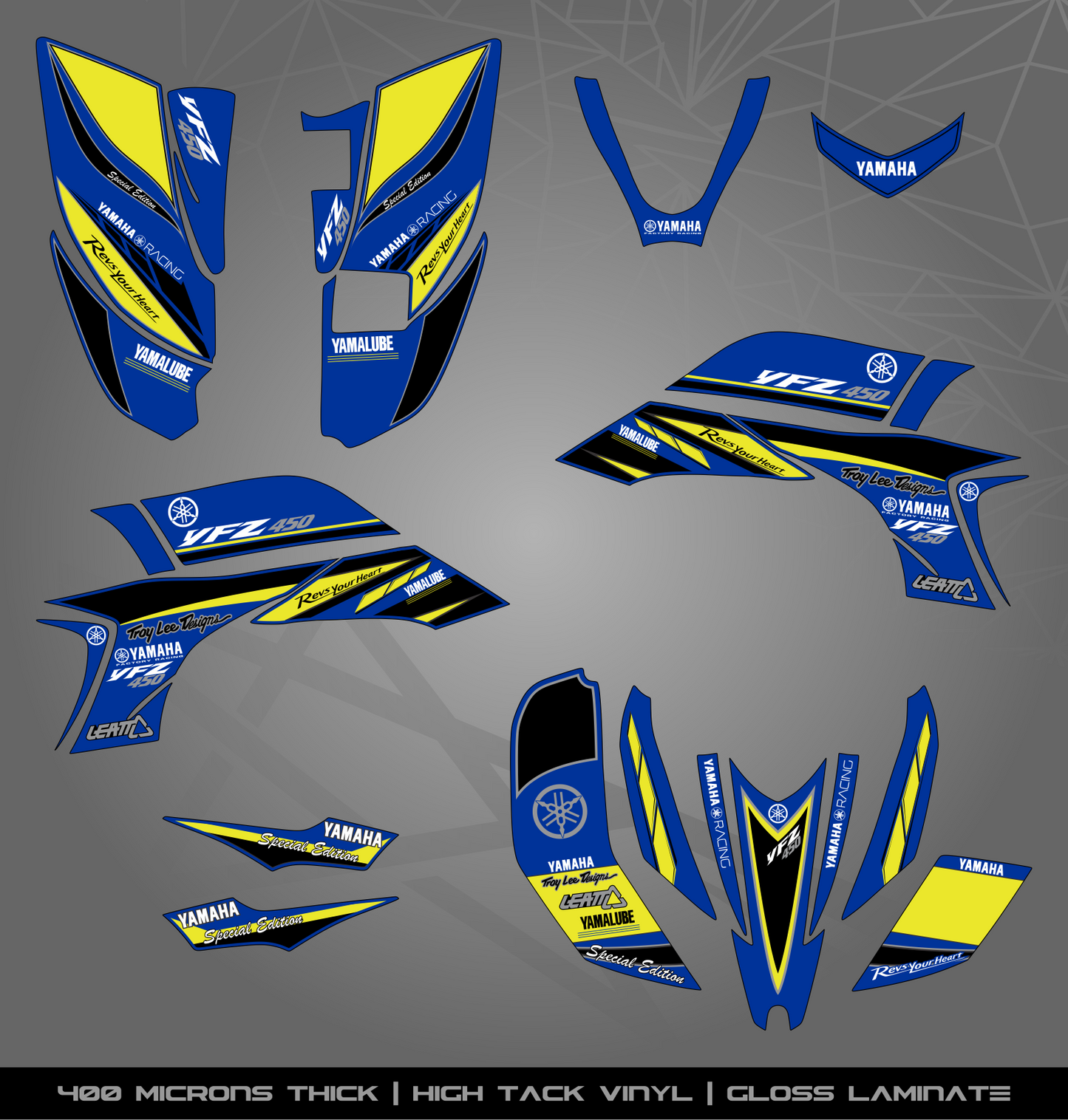 Full Sticker Kit for Yamaha YFZ 450 (2003-2008)