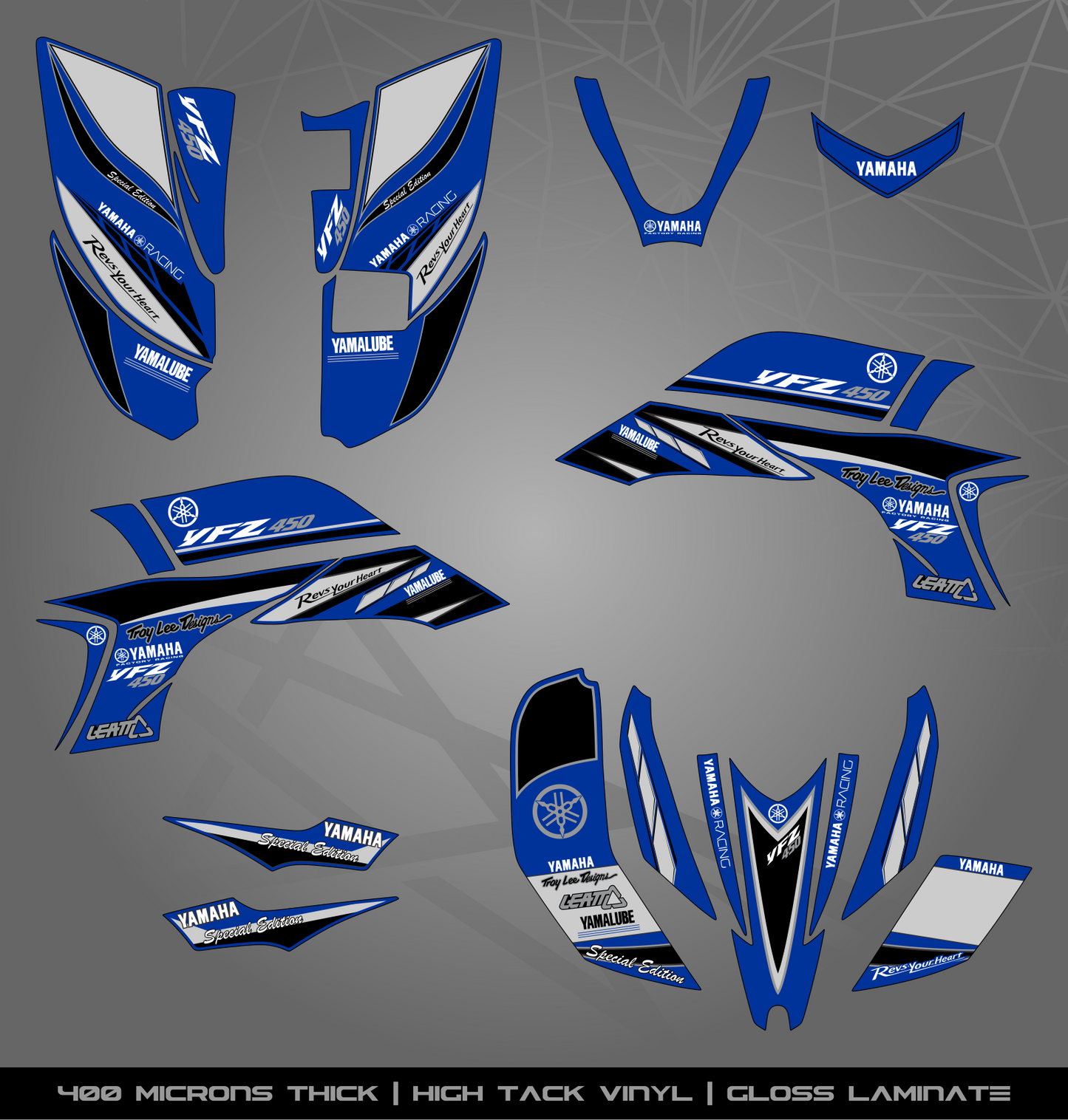 Full Sticker Kit for Yamaha YFZ 450 (2003-2008)