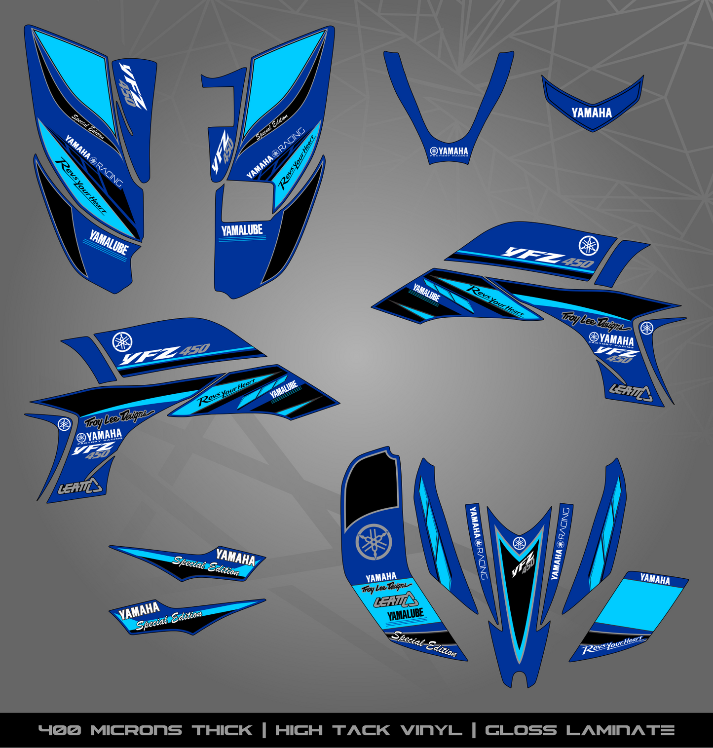 Full Sticker Kit for Yamaha YFZ 450 (2003-2008)