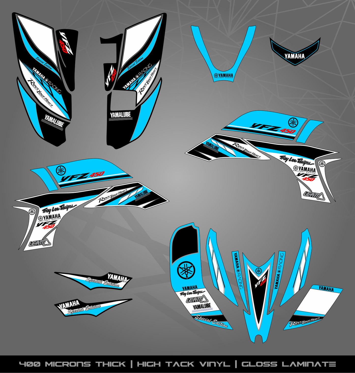 Full Sticker Kit for Yamaha YFZ 450 (2003-2008)