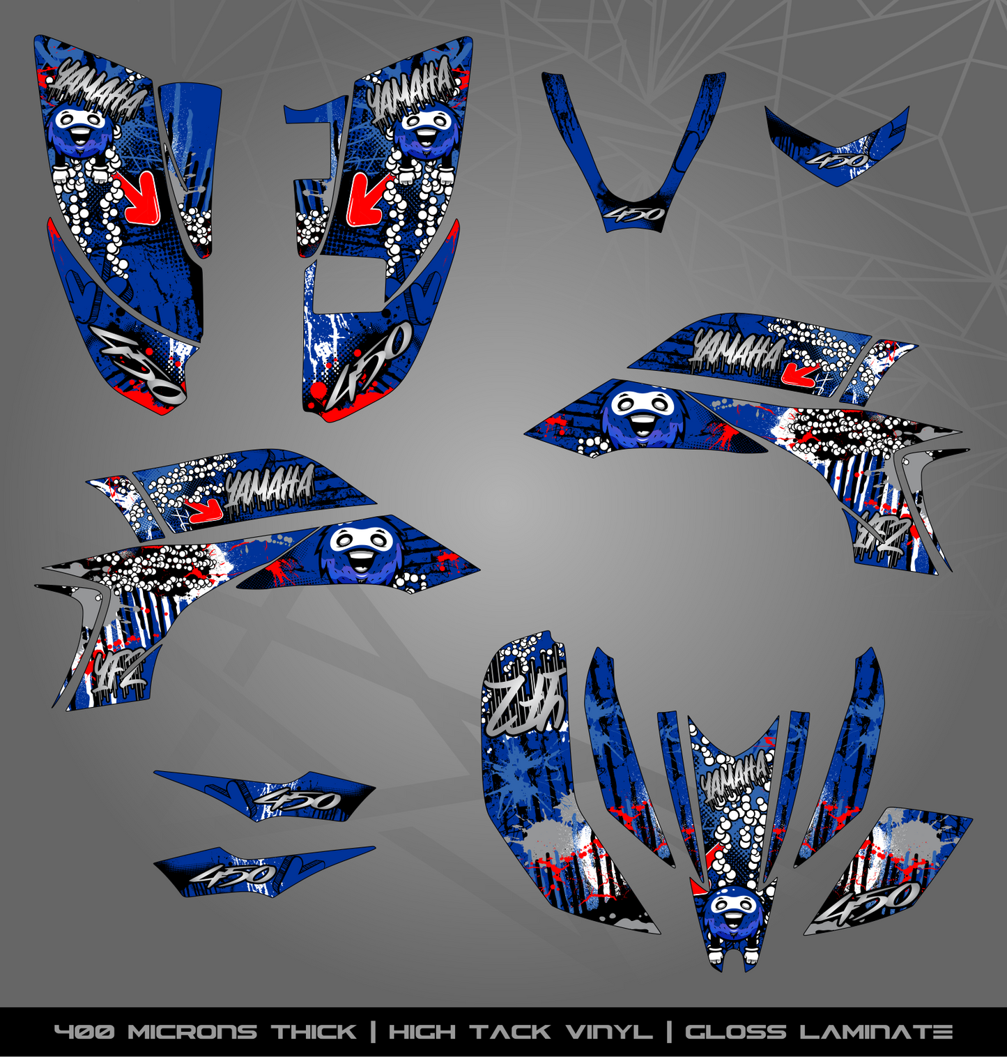 Full Sticker Kit for Yamaha YFZ 450 (2003-2008)