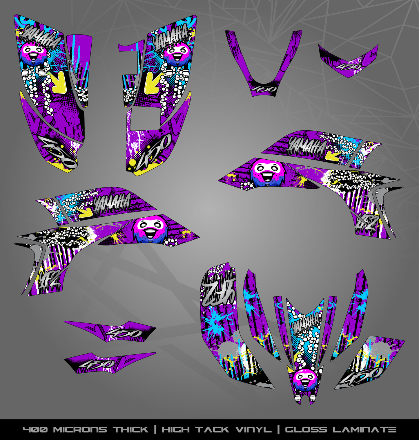 Full Sticker Kit for Yamaha YFZ 450 (2003-2008)