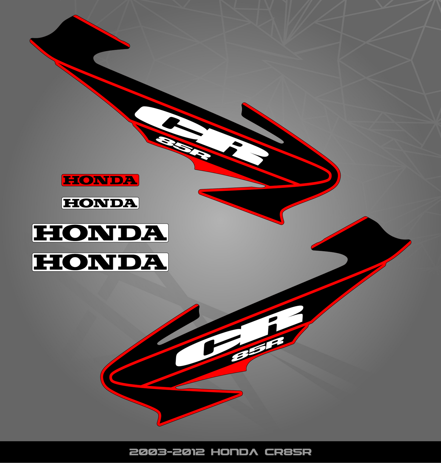 Partial Sticker Kit for Honda CR 85 (2003-2012)