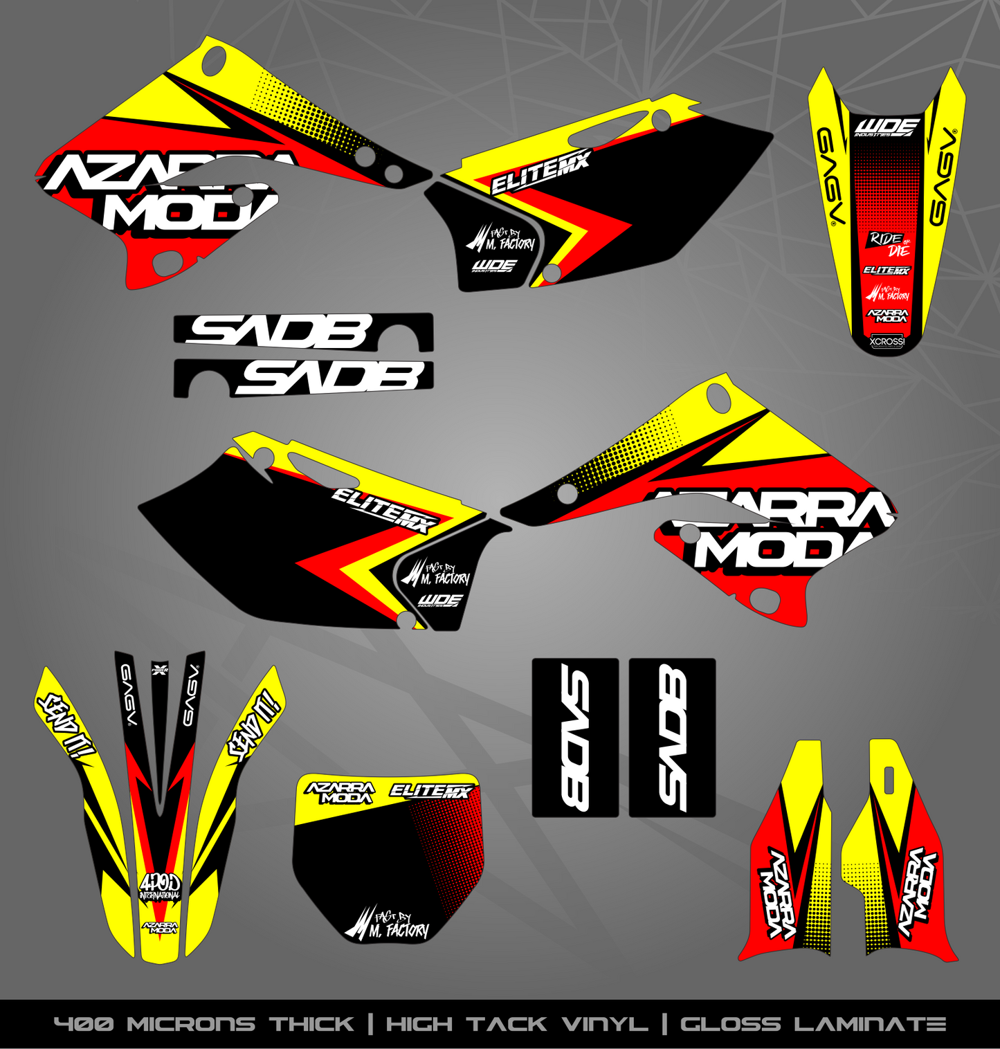 Full Sticker Kit for Suzuki MX bike