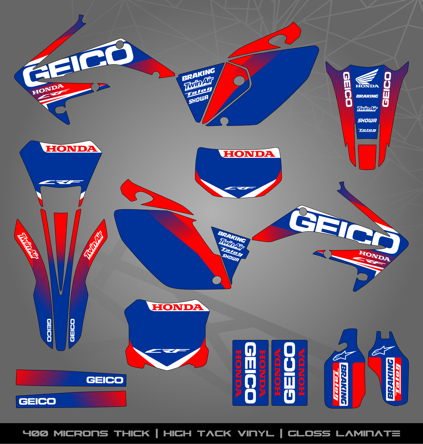 Full Sticker Kit for Honda MX bike