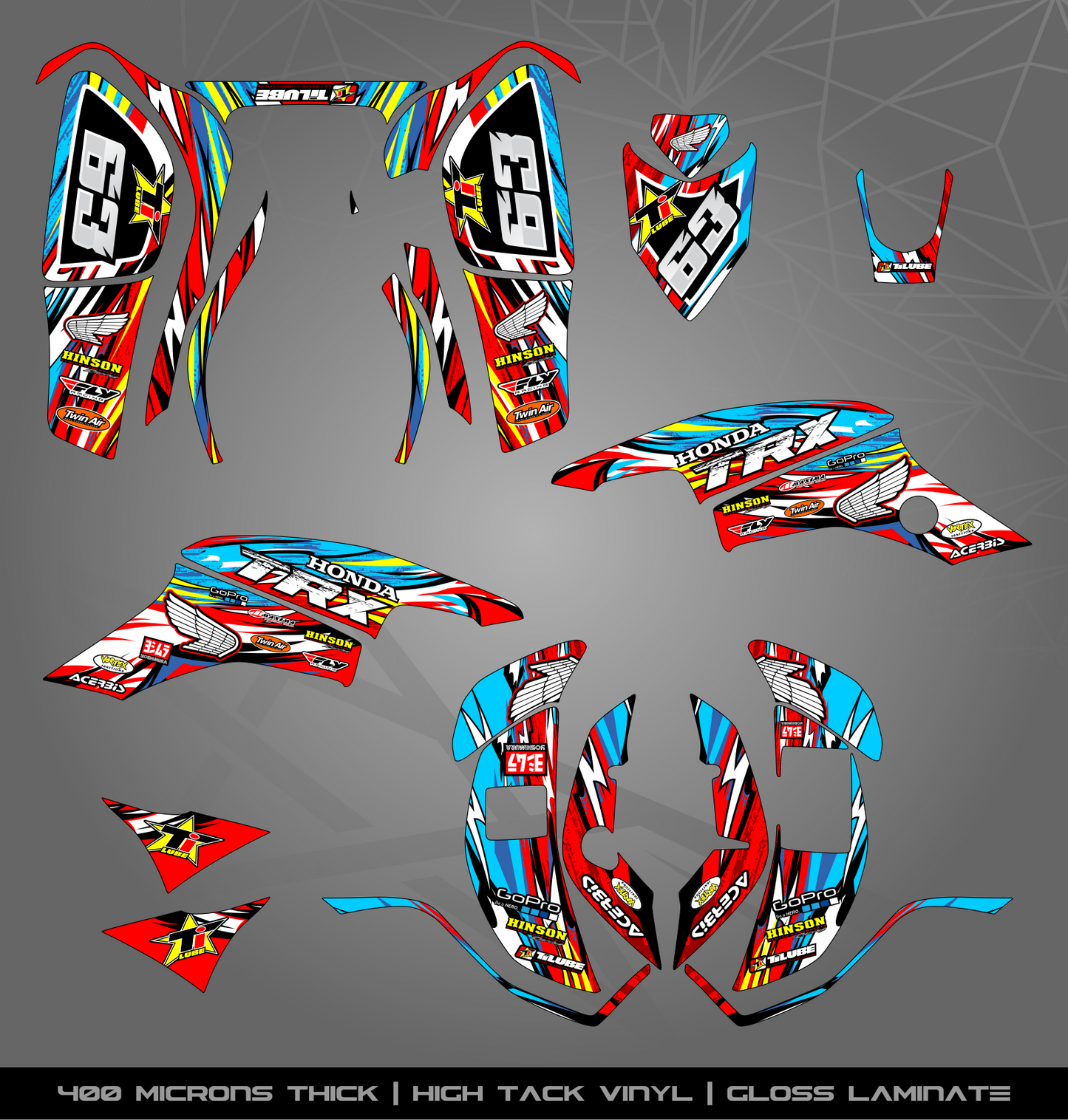 Full Sticker Kit for Honda TRX 400 EX (2005-2007)
