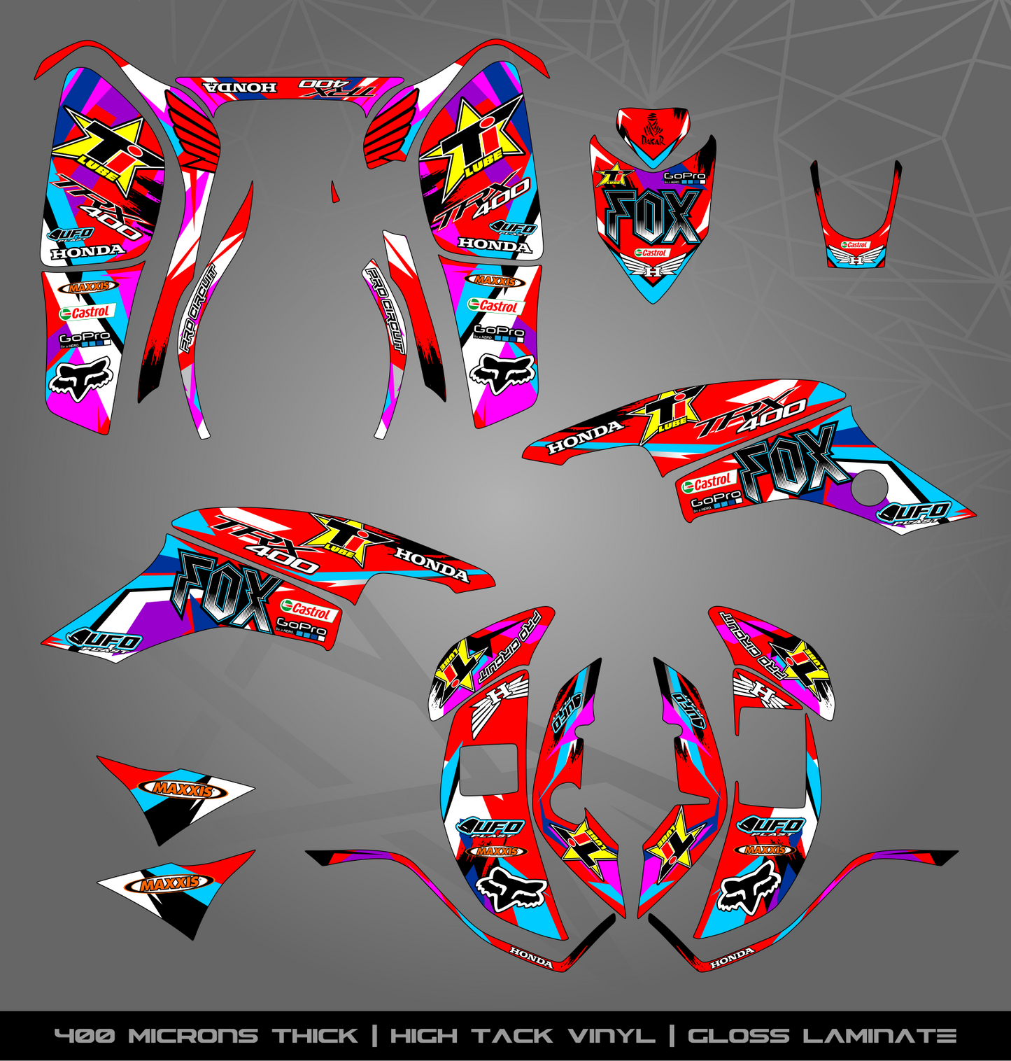 Full Sticker Kit for Honda TRX 400 EX (2005-2007)