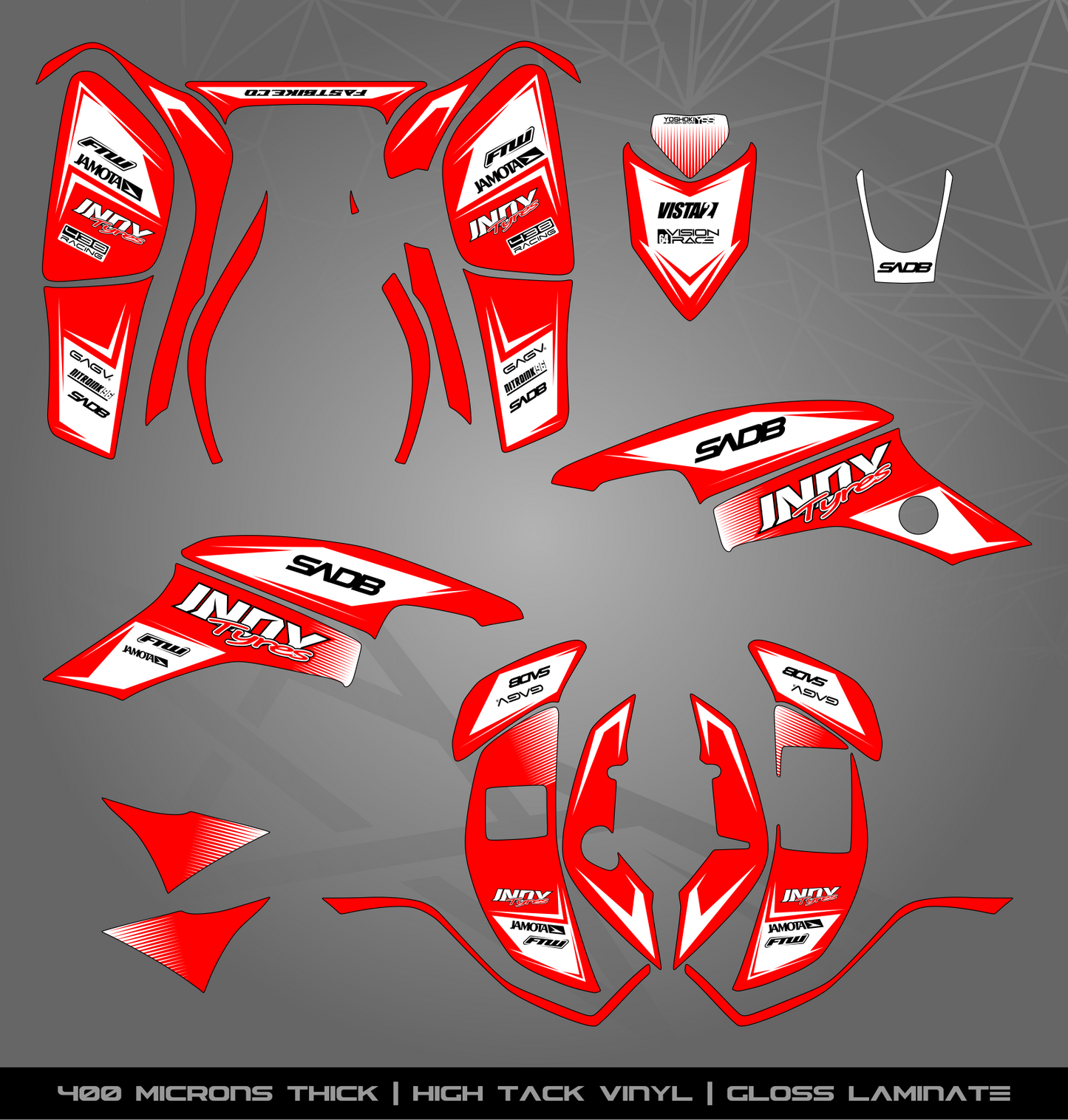 Full Sticker Kit for Honda TRX 400 EX (2005-2007)