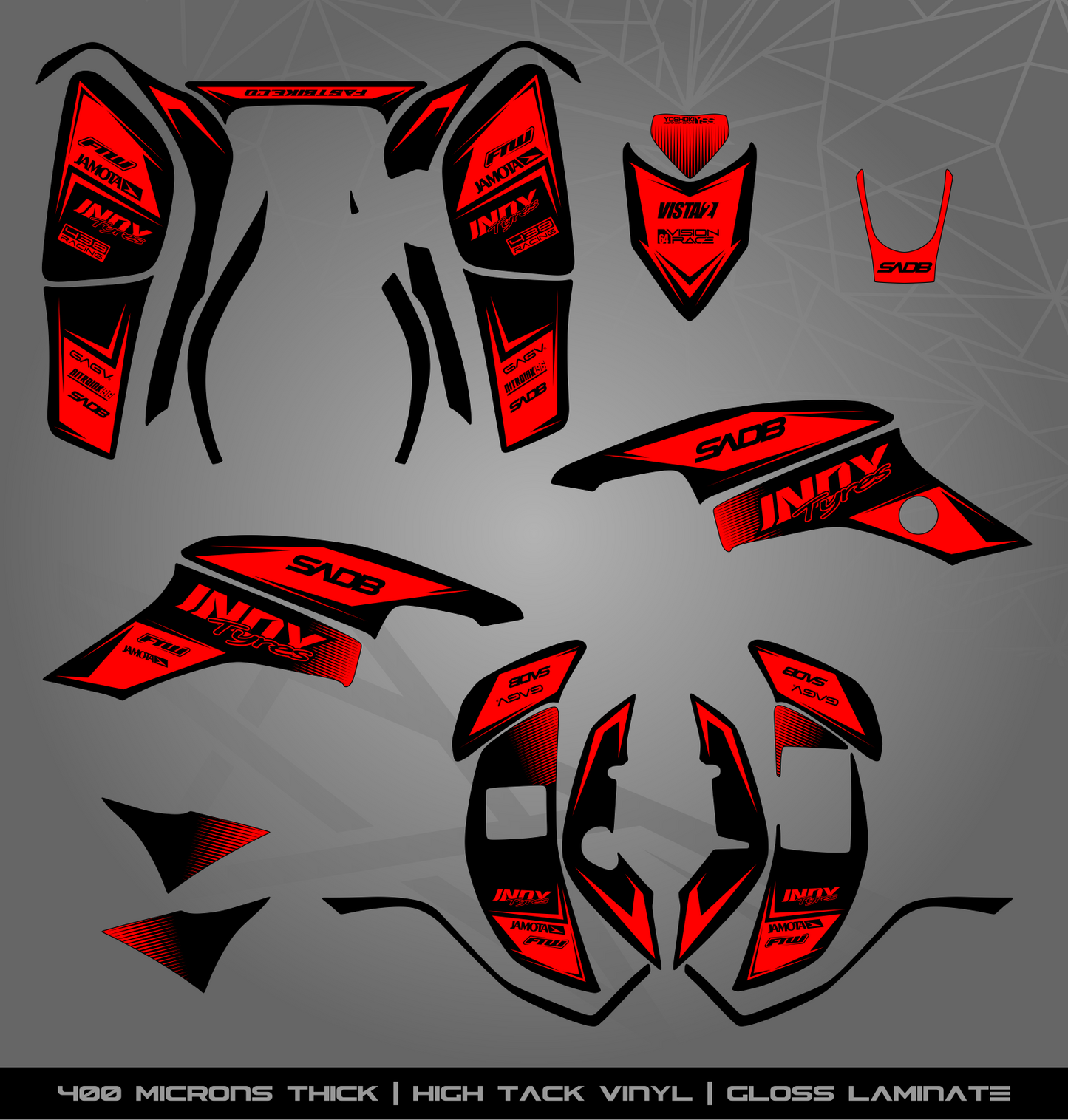 Full Sticker Kit for Honda TRX 400 EX (2005-2007)