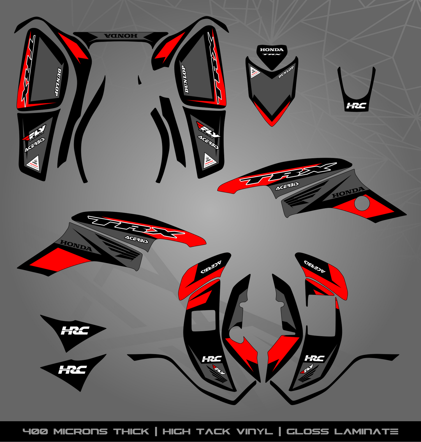 Full Sticker Kit for Honda TRX 400 EX (2005-2007)