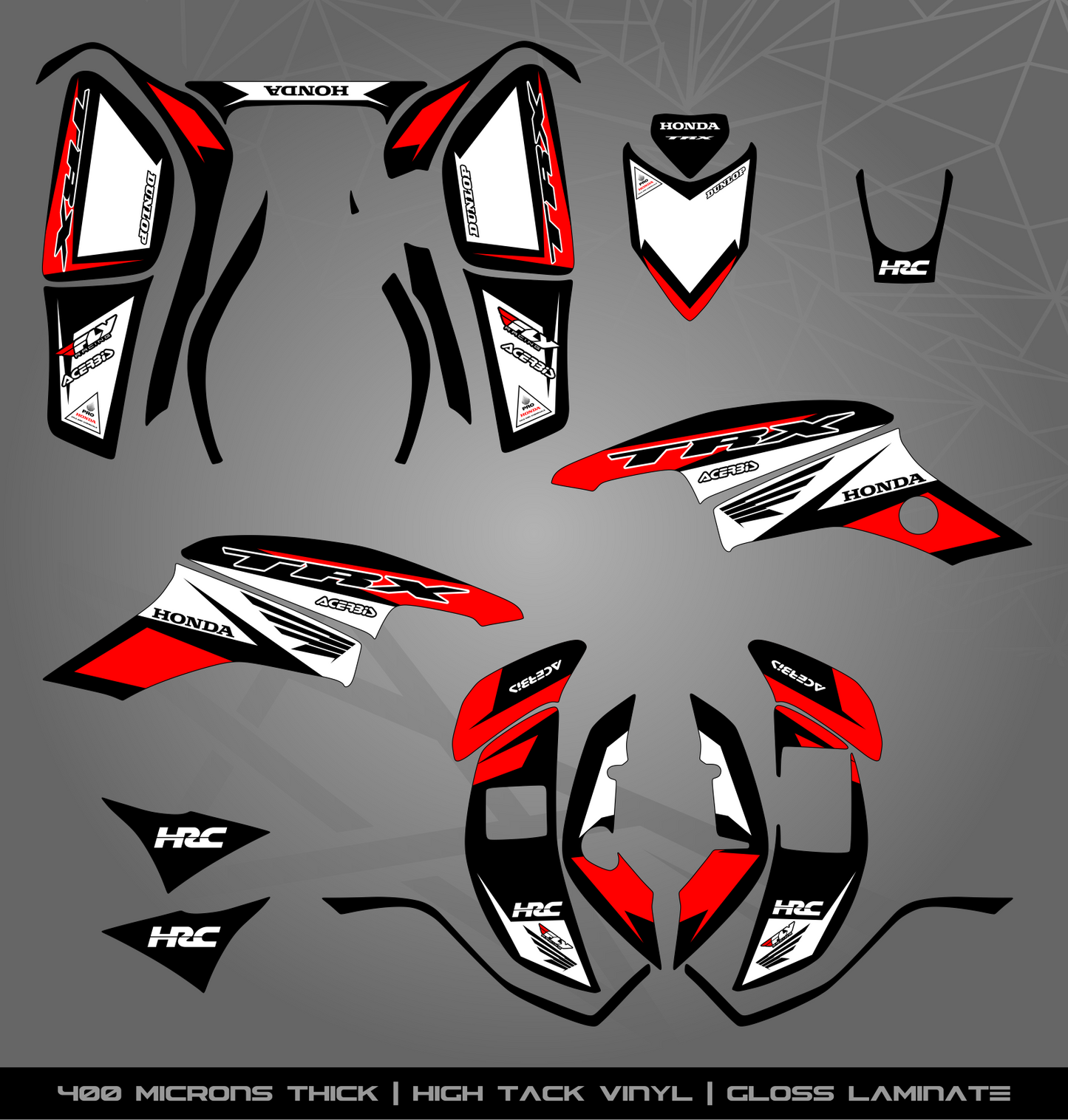 Full Sticker Kit for Honda TRX 400 EX (2005-2007)