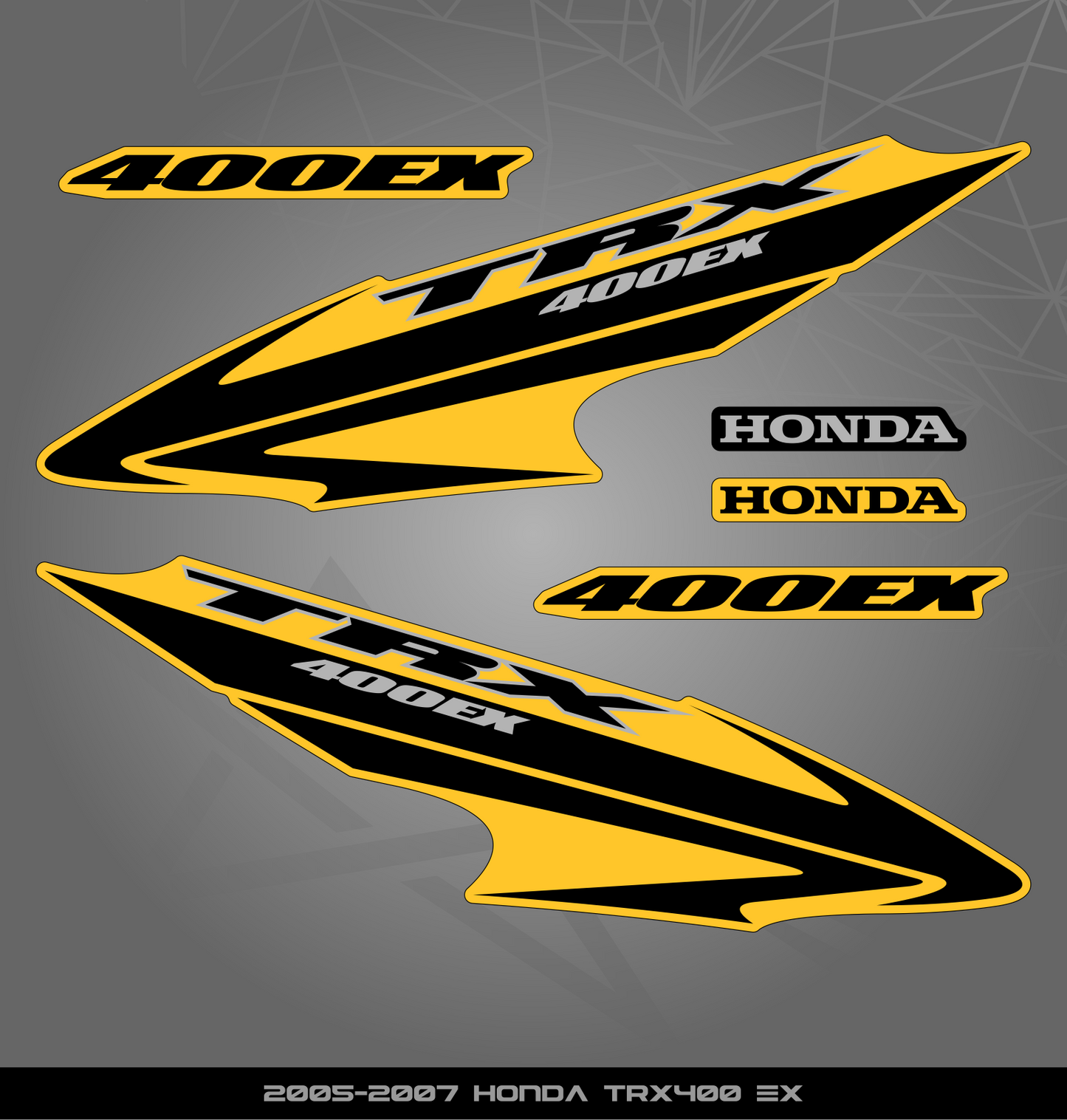 Partial Sticker Kit for Honda TRX 400 EX (2005-2007)