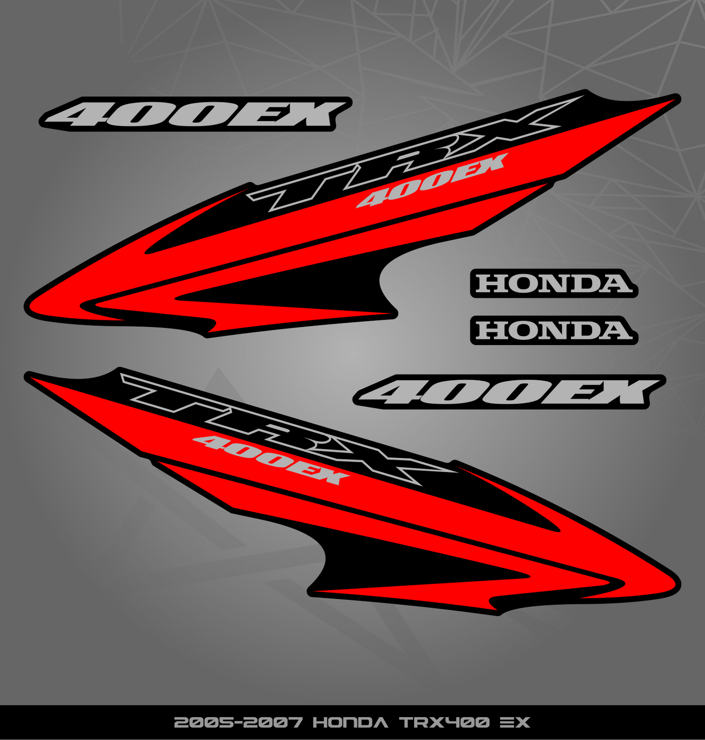 Partial Sticker Kit for Honda TRX 400 EX (2005-2007)