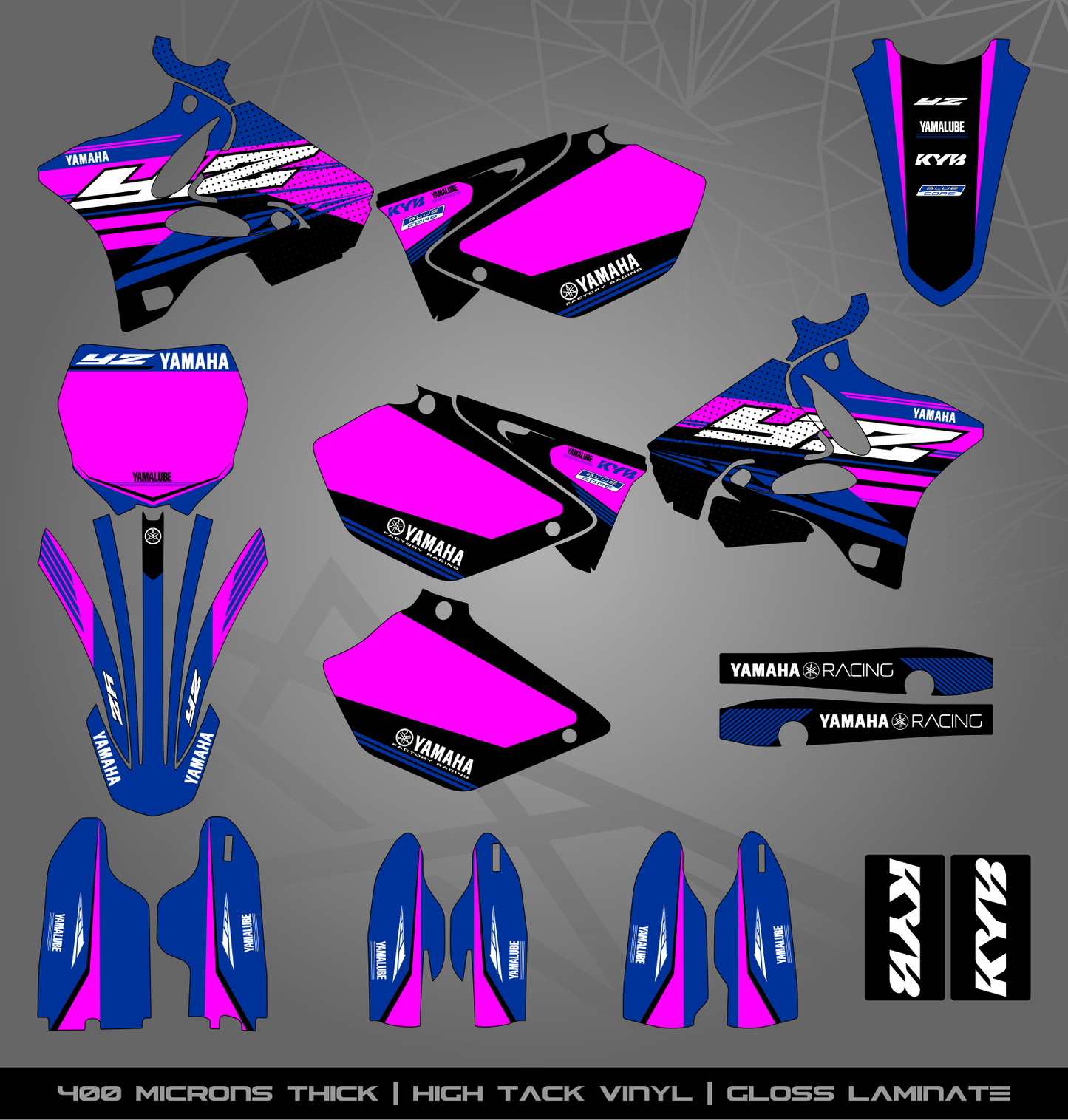 Full Sticker Kit for Yamaha MX bike
