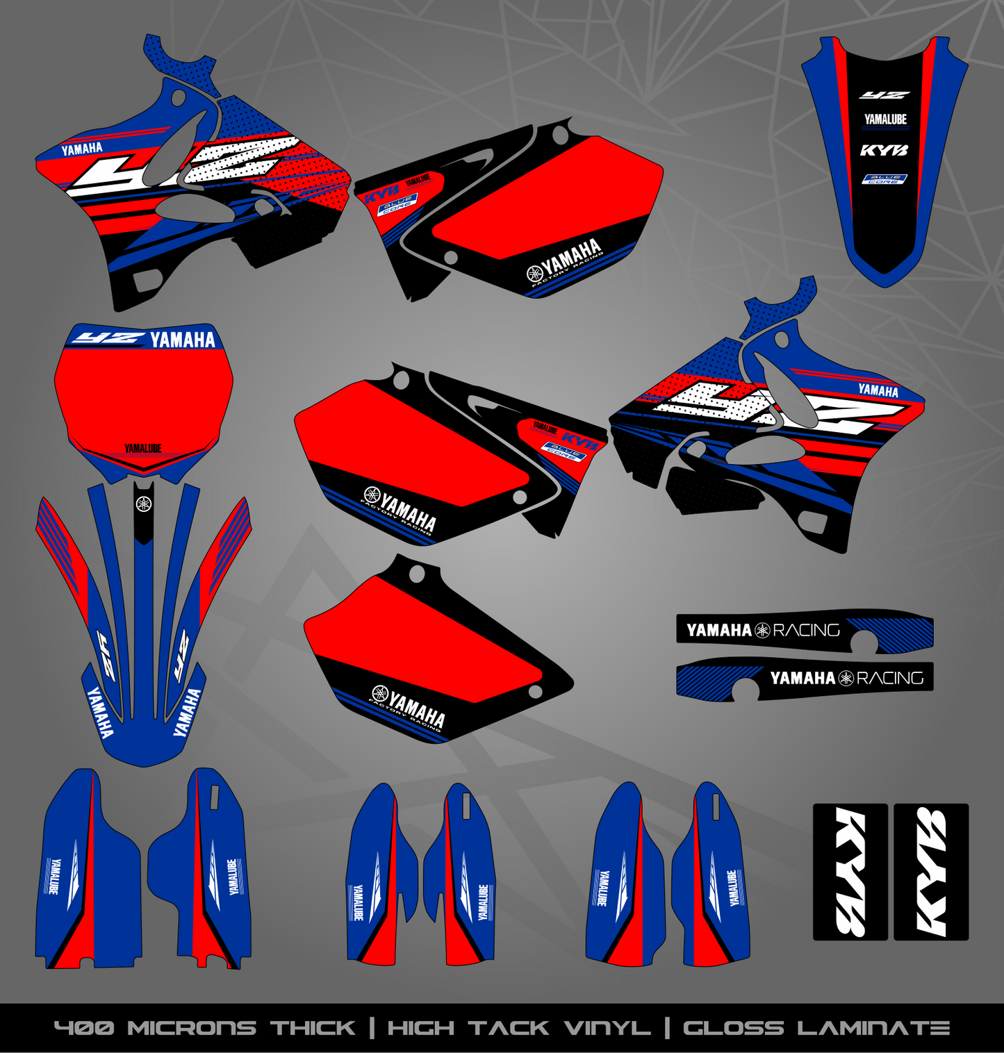 Full Sticker Kit for Yamaha MX bike