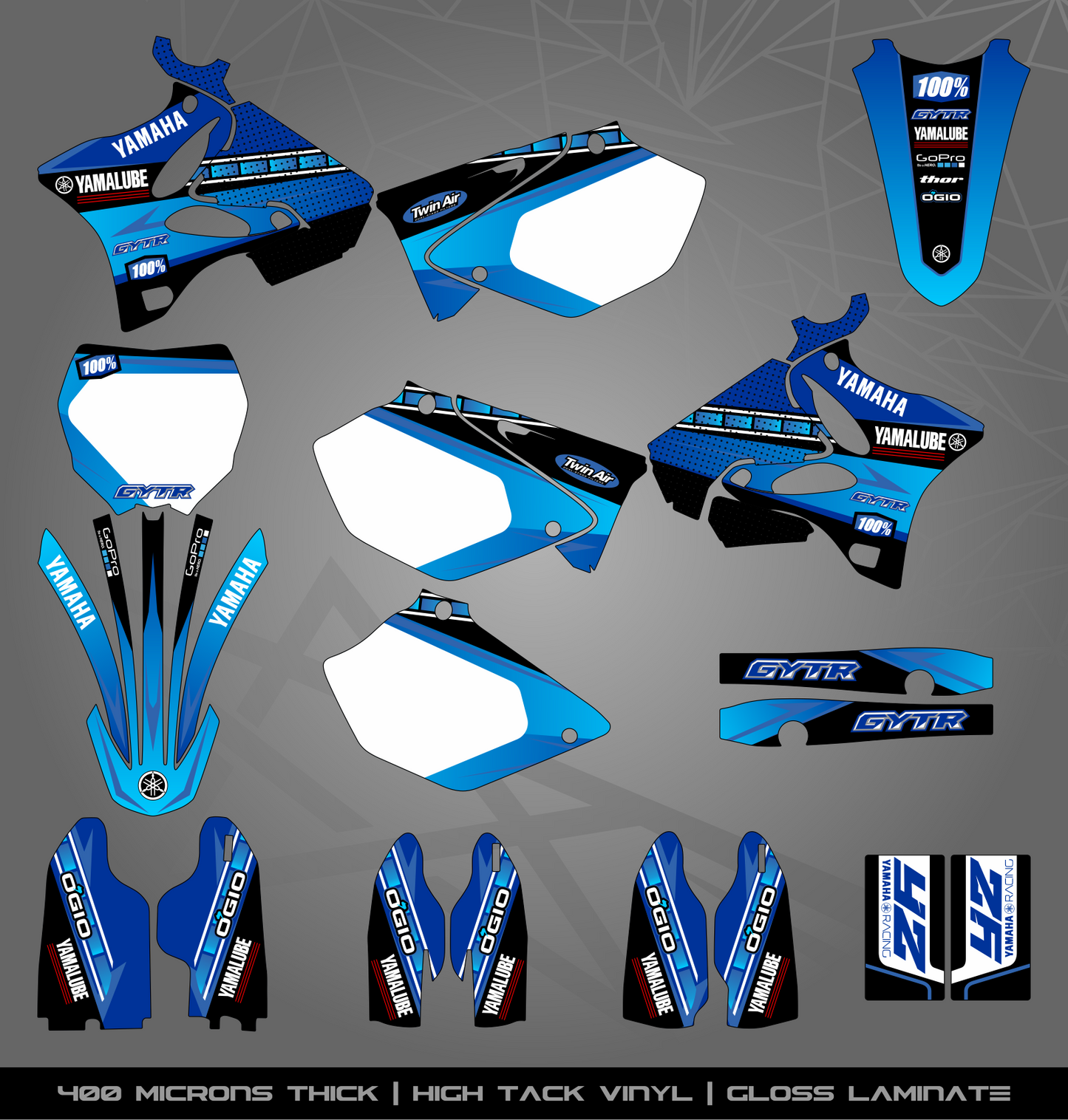 Full Sticker Kit for Yamaha MX bike