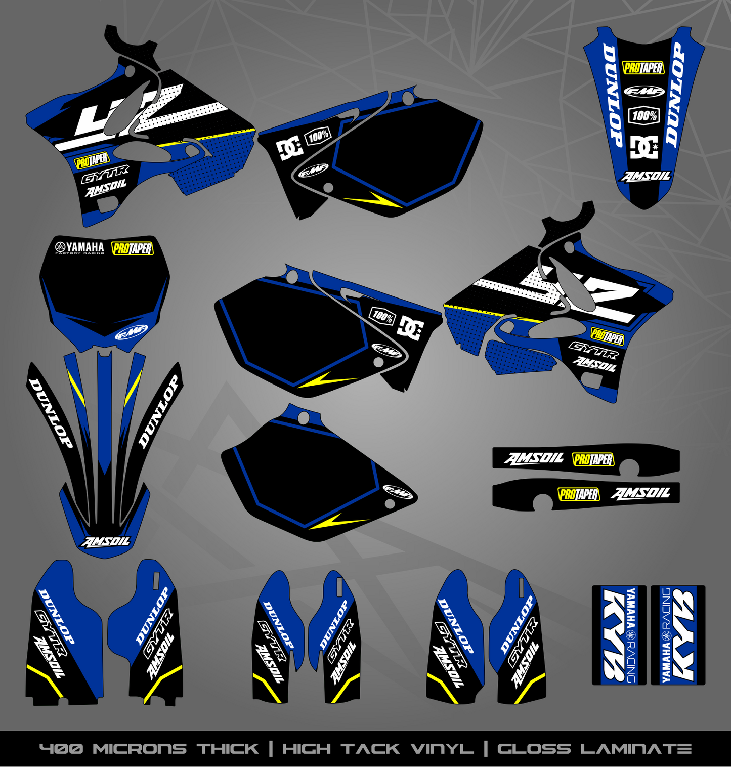 Full Sticker Kit for Yamaha MX bike