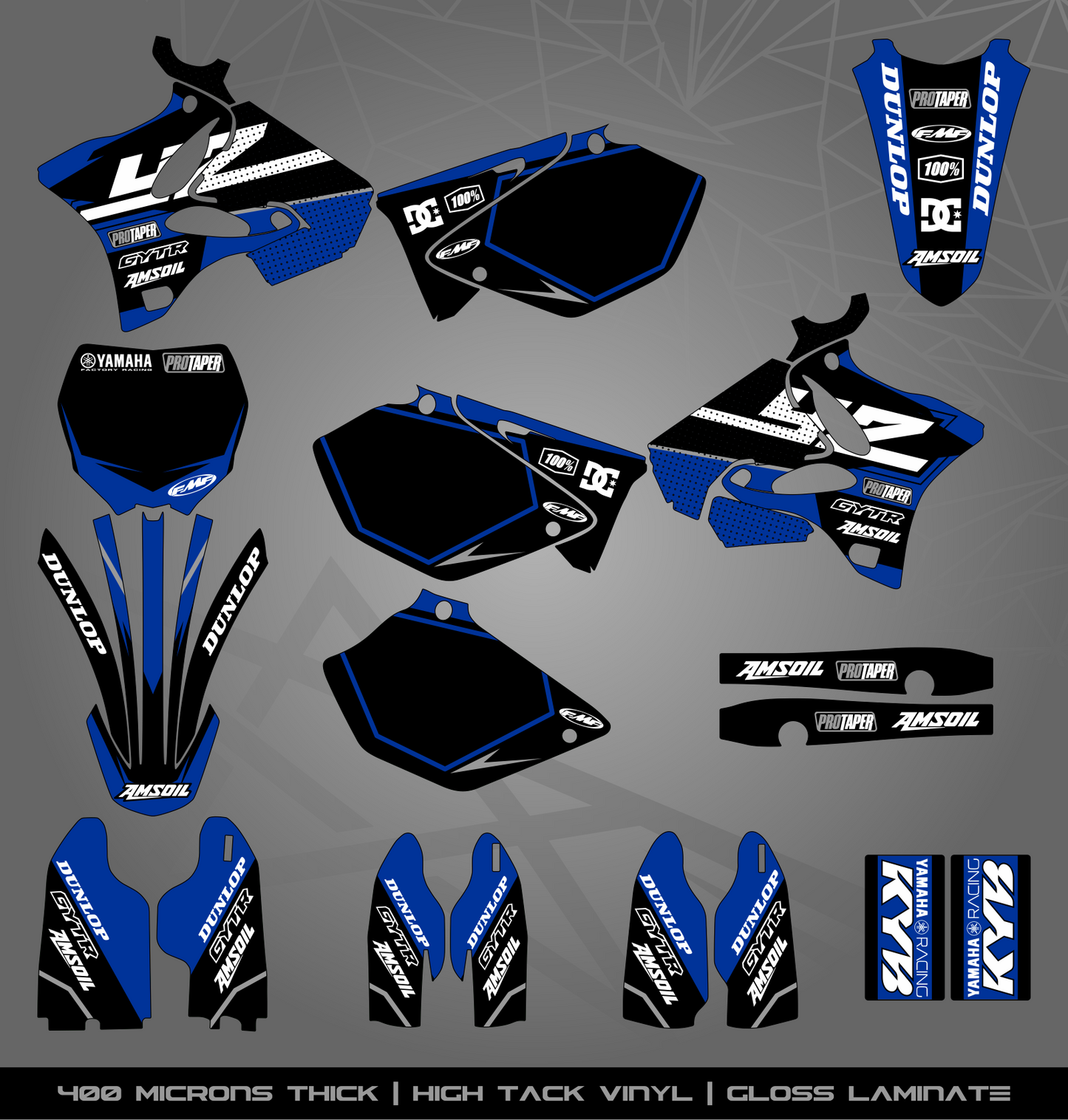 Full Sticker Kit for Yamaha MX bike