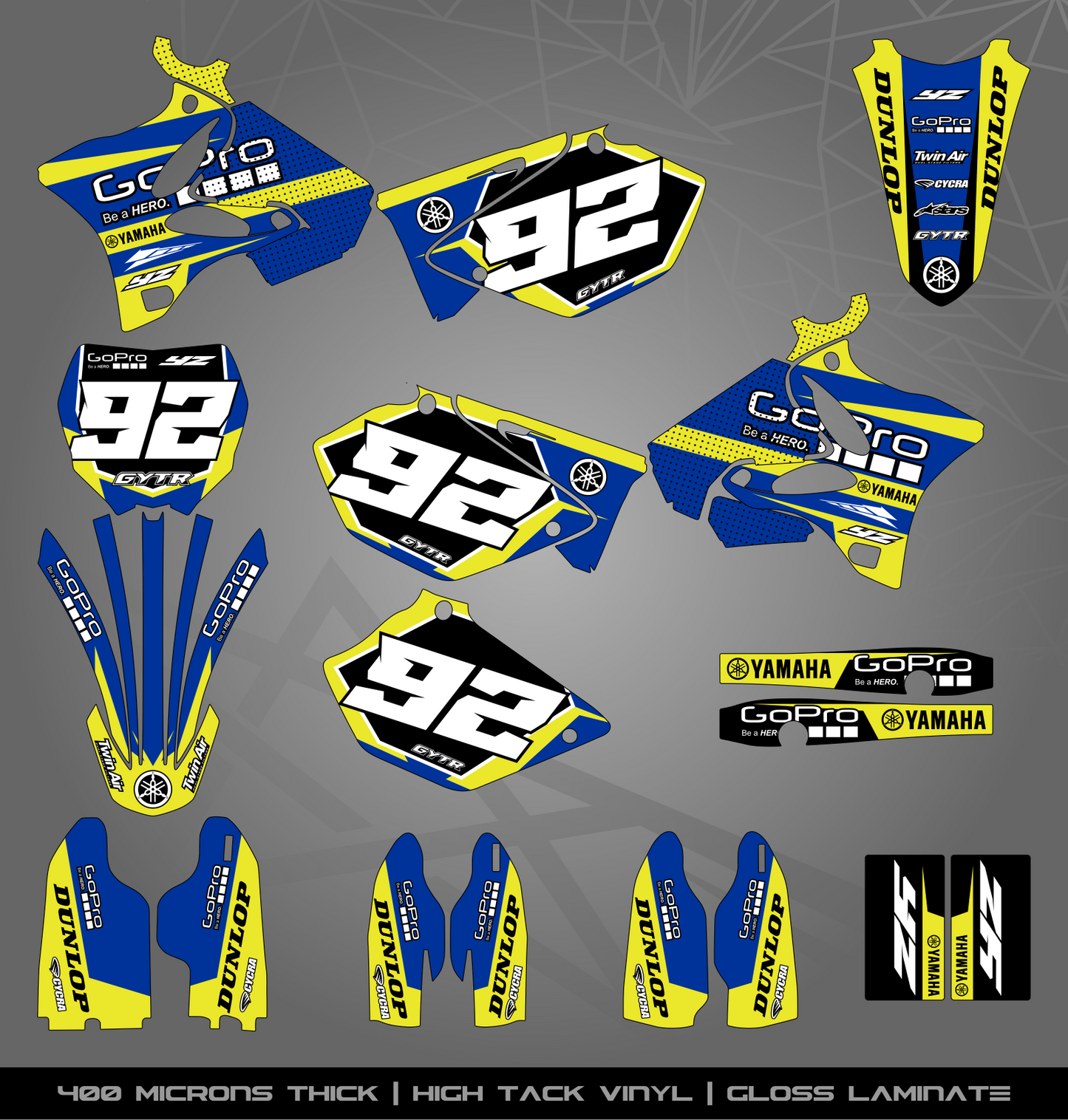 Full Sticker Kit for Yamaha MX bike