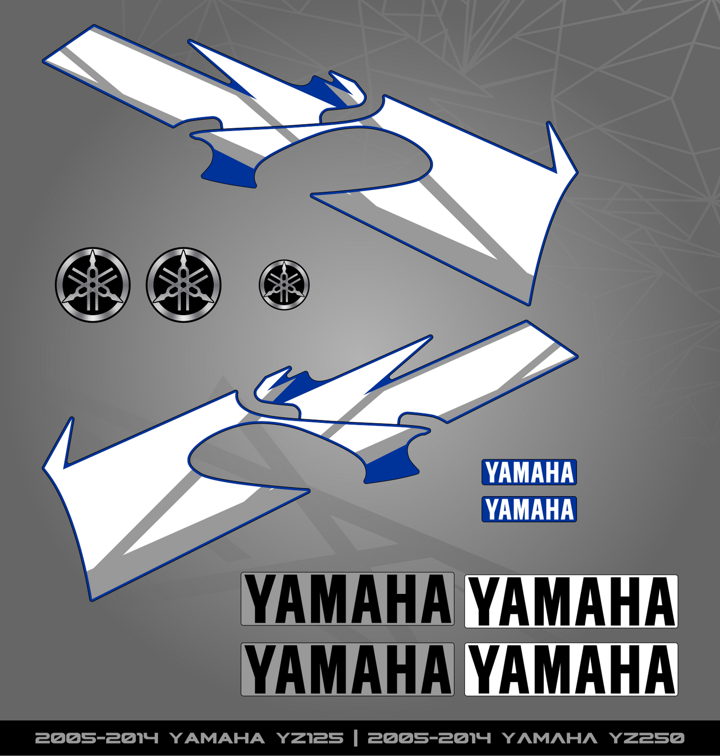 Partial Sticker Kit for Yamaha YZ 125 | 250 (2005-2014)