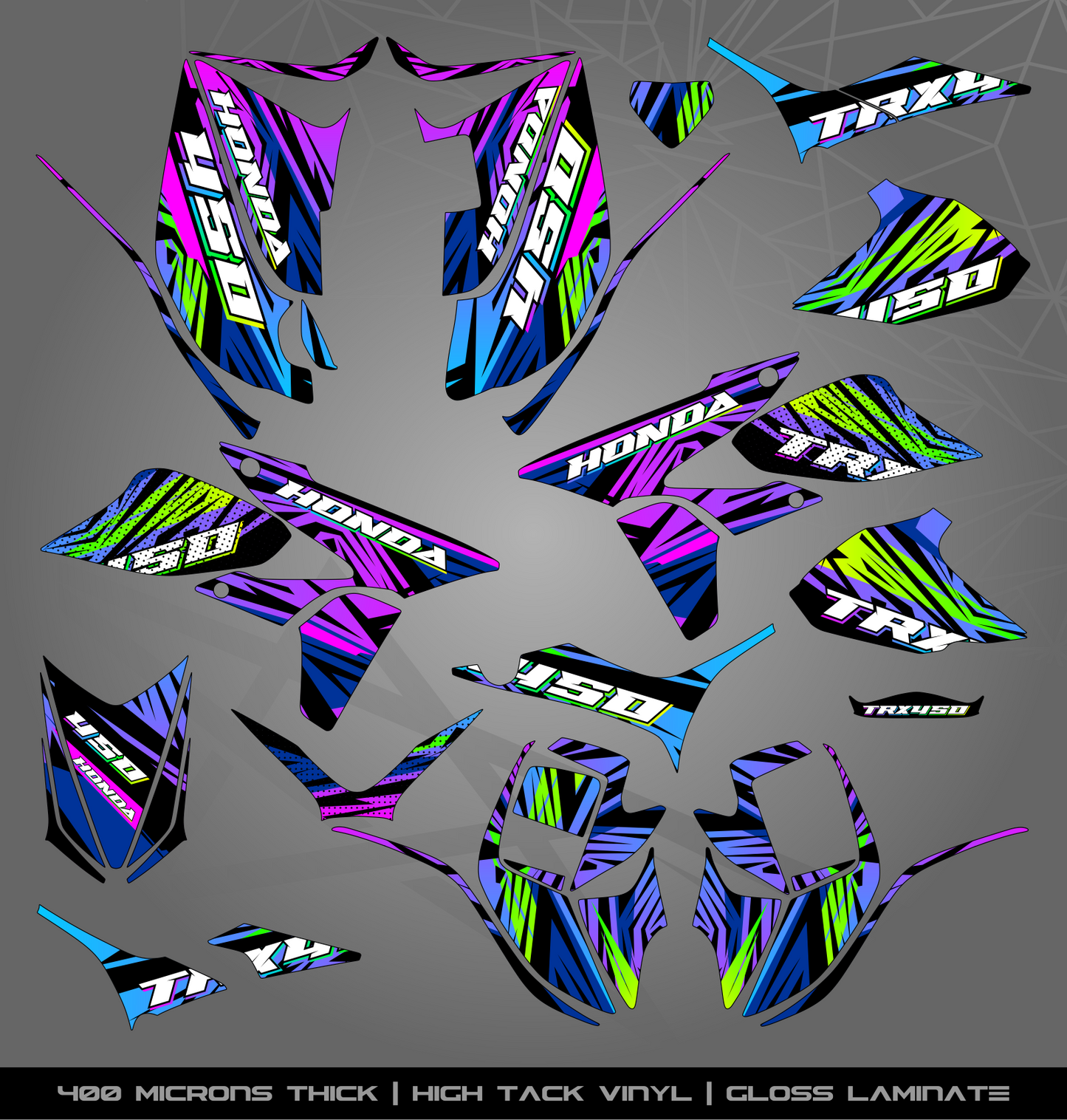 Full Sticker Kit for Honda TRX 450 R (2005-2018)