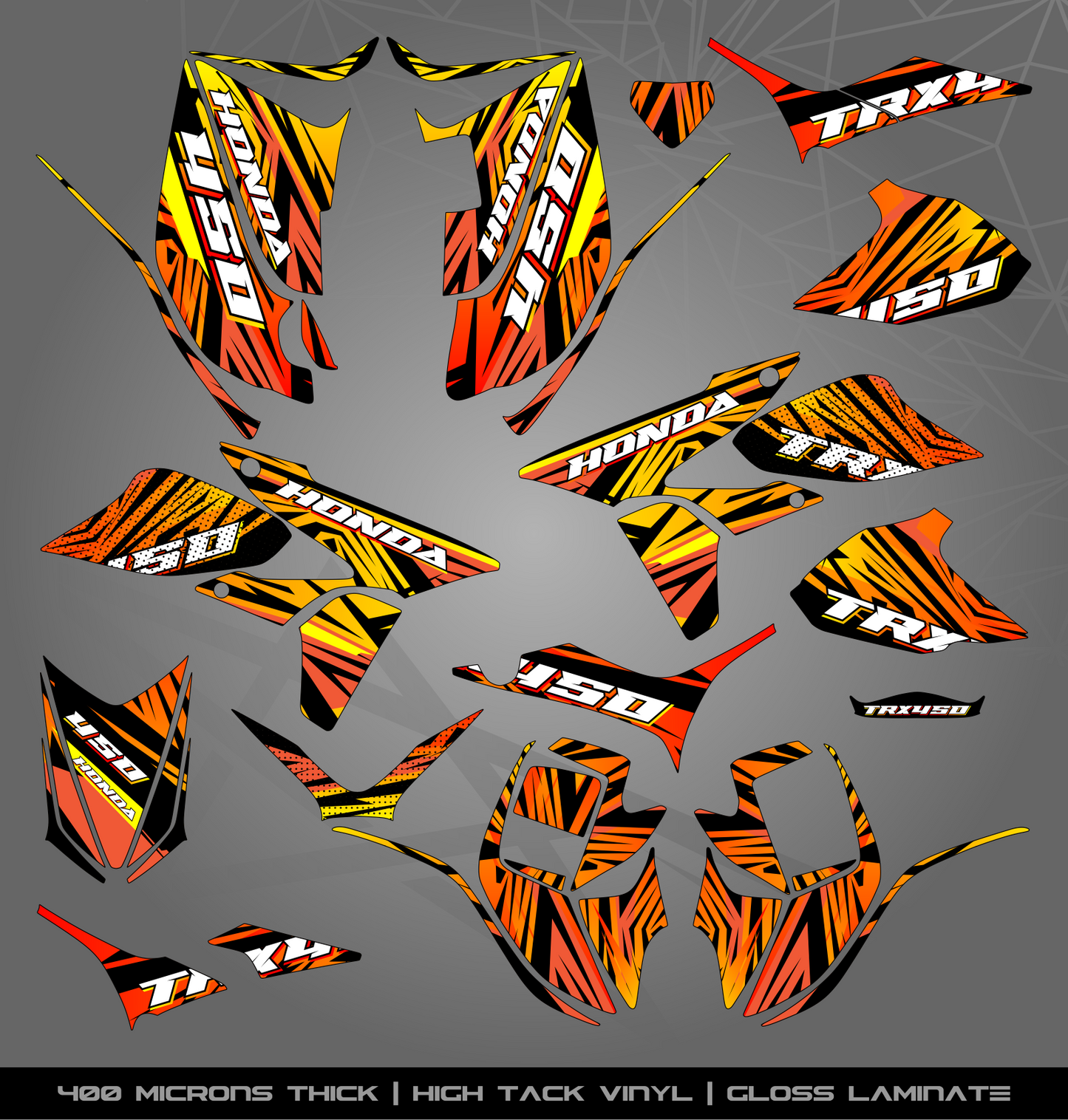 Full Sticker Kit for Honda TRX 450 R (2005-2018)