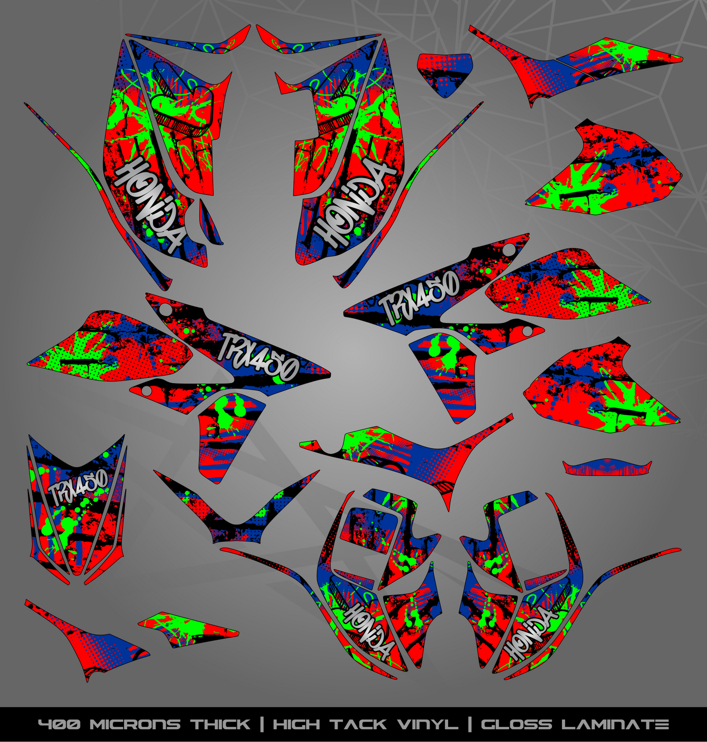 Full Sticker Kit for Honda TRX 450 R (2005-2018)
