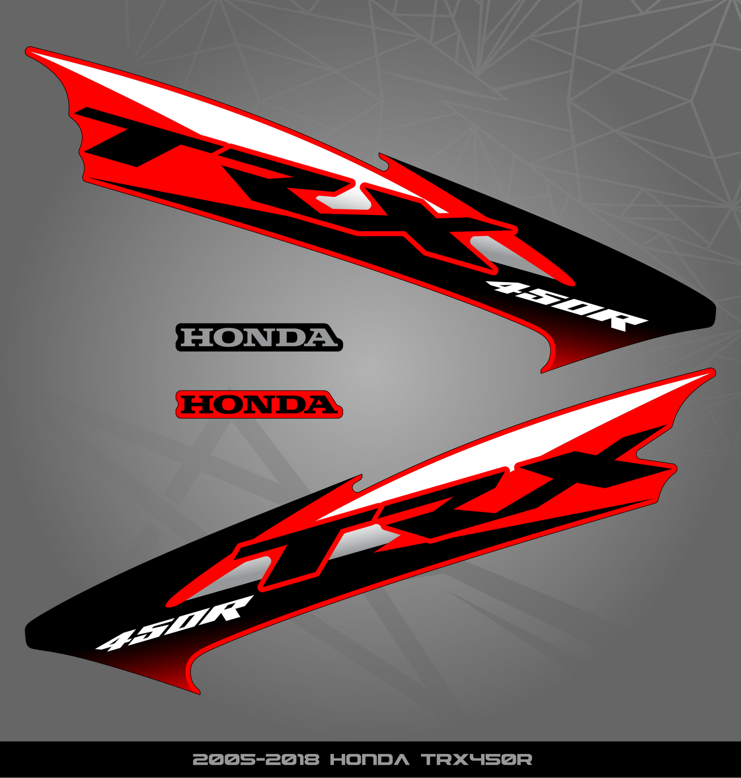 Partial Sticker Kit for Honda TRX 450 R (2005-2018)