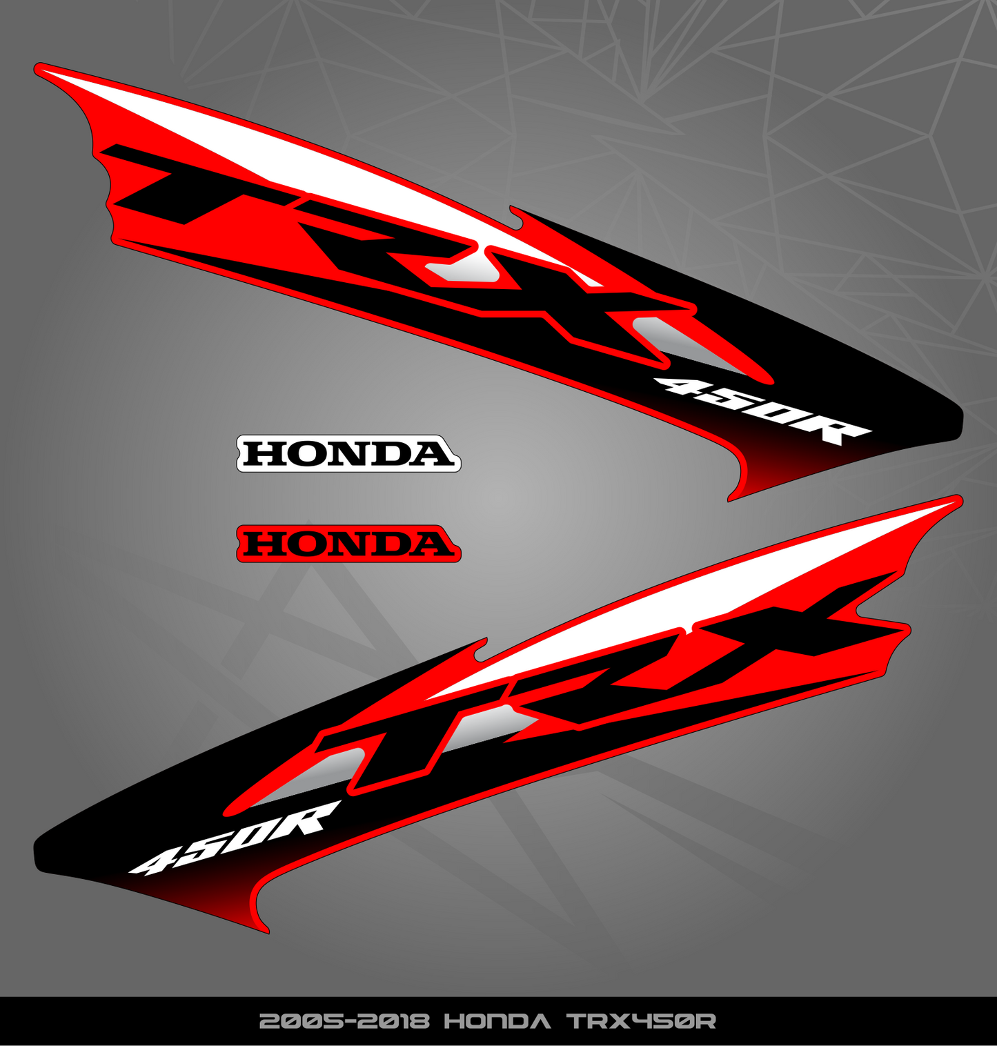 Partial Sticker Kit for Honda TRX 450 R (2005-2018)