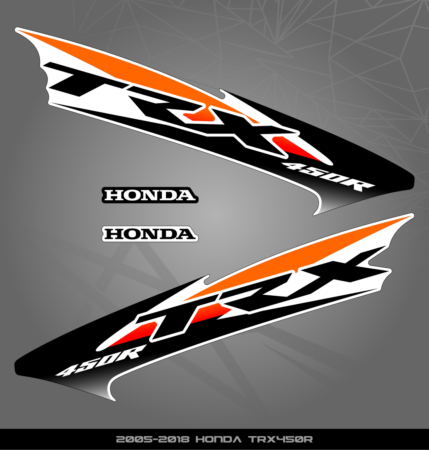 Partial Sticker Kit for Honda TRX 450 R (2005-2018)