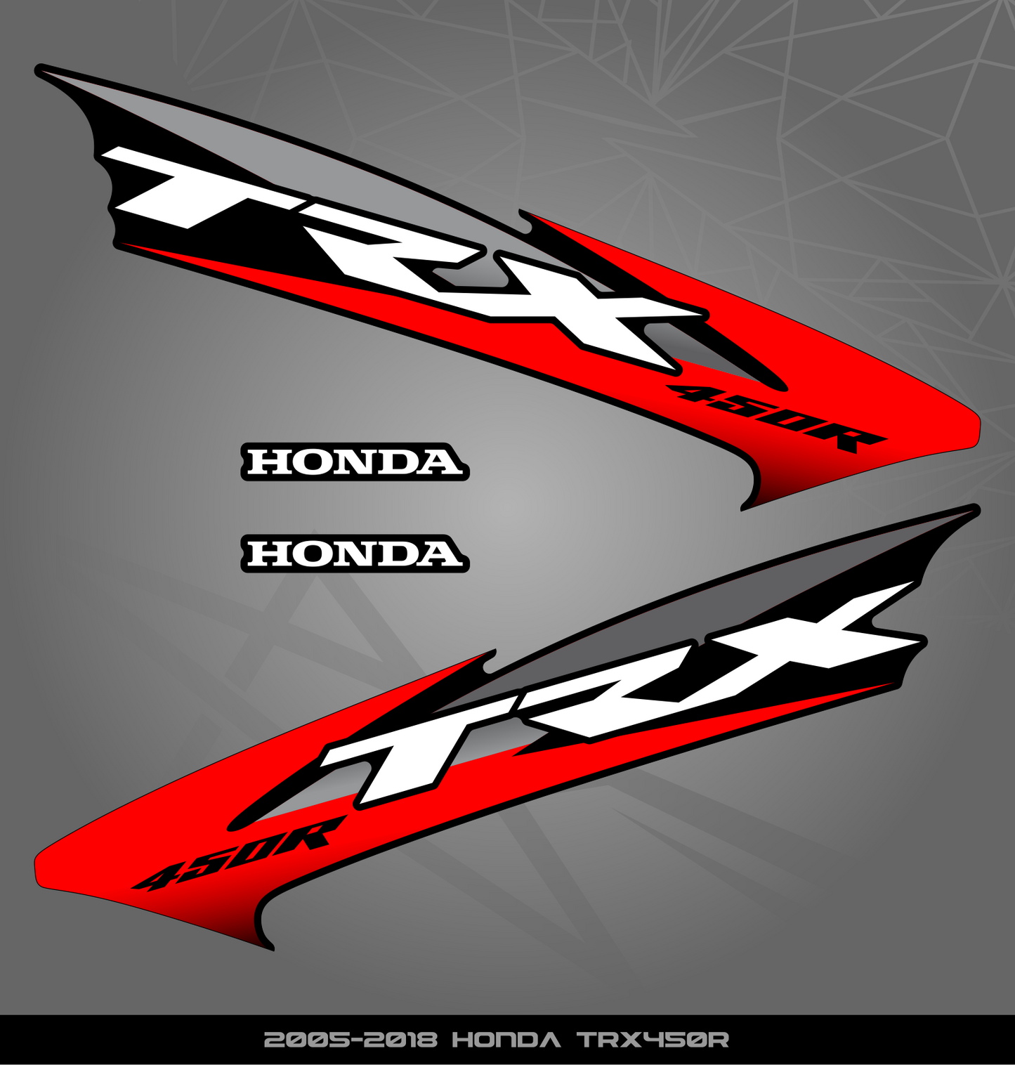 Partial Sticker Kit for Honda TRX 450 R (2005-2018)
