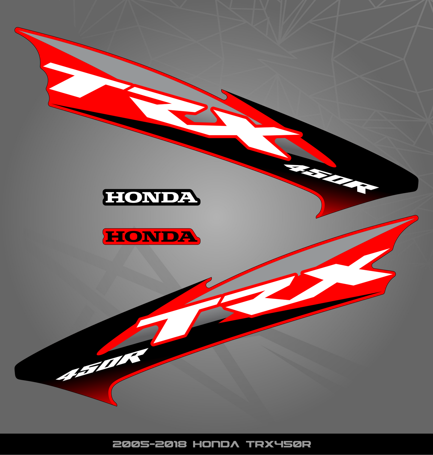 Partial Sticker Kit for Honda TRX 450 R (2005-2018)