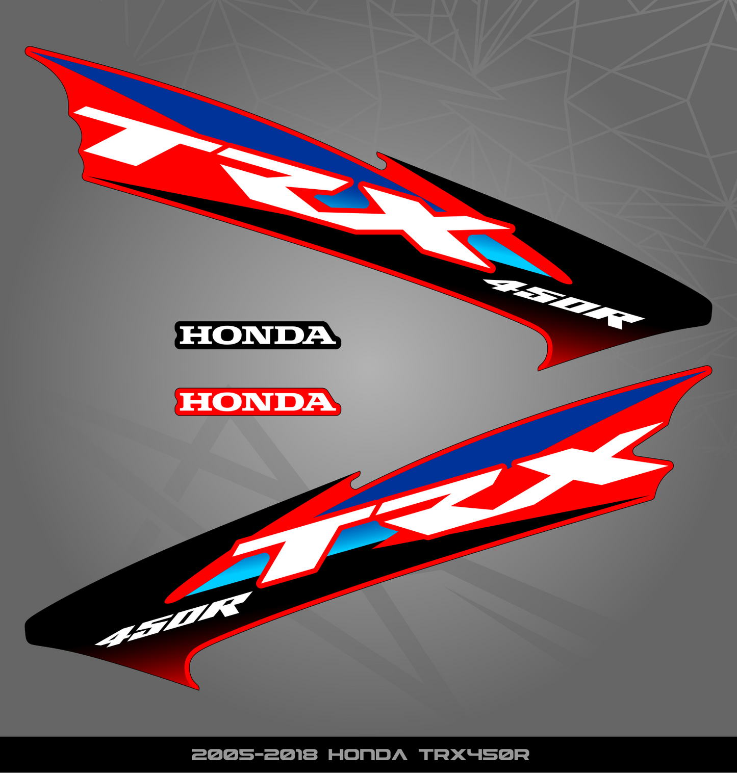 Partial Sticker Kit for Honda TRX 450 R (2005-2018)
