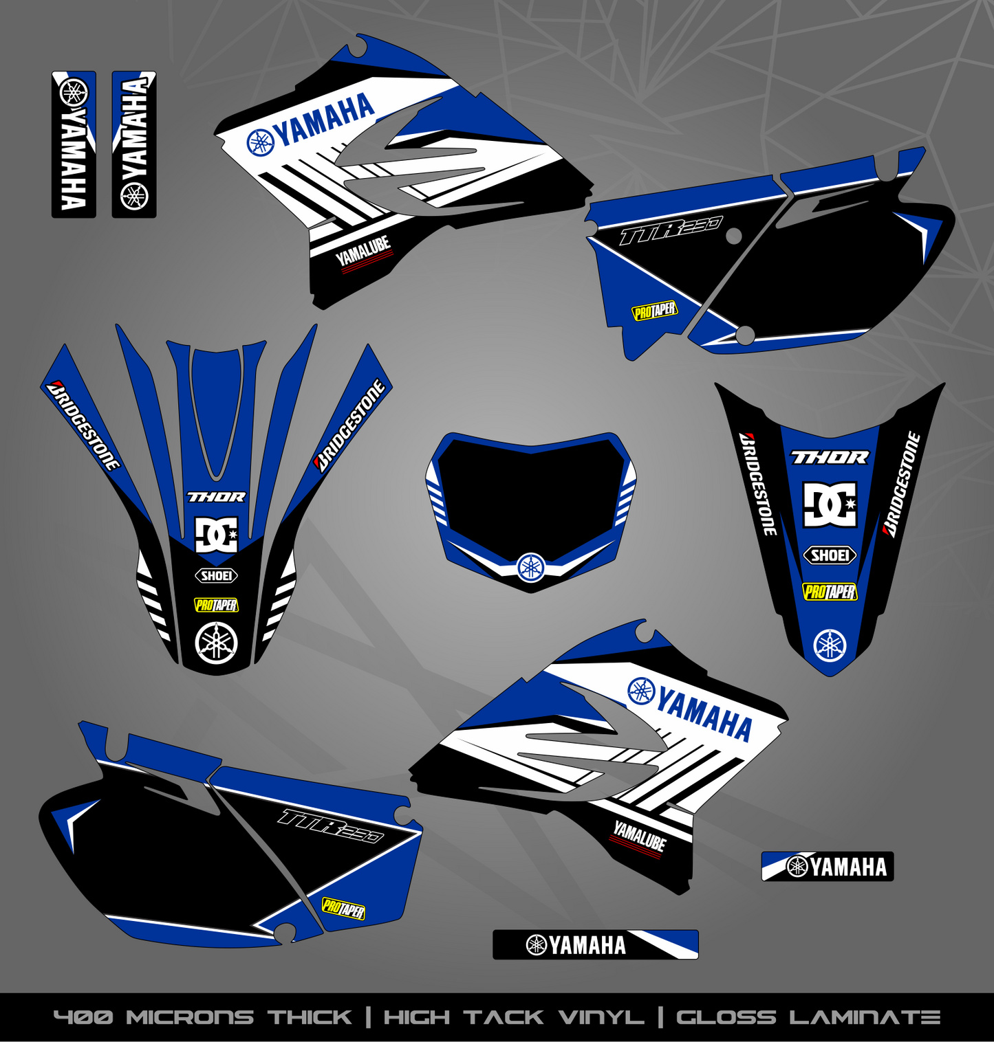Full Sticker Kit for Yamaha MX bike