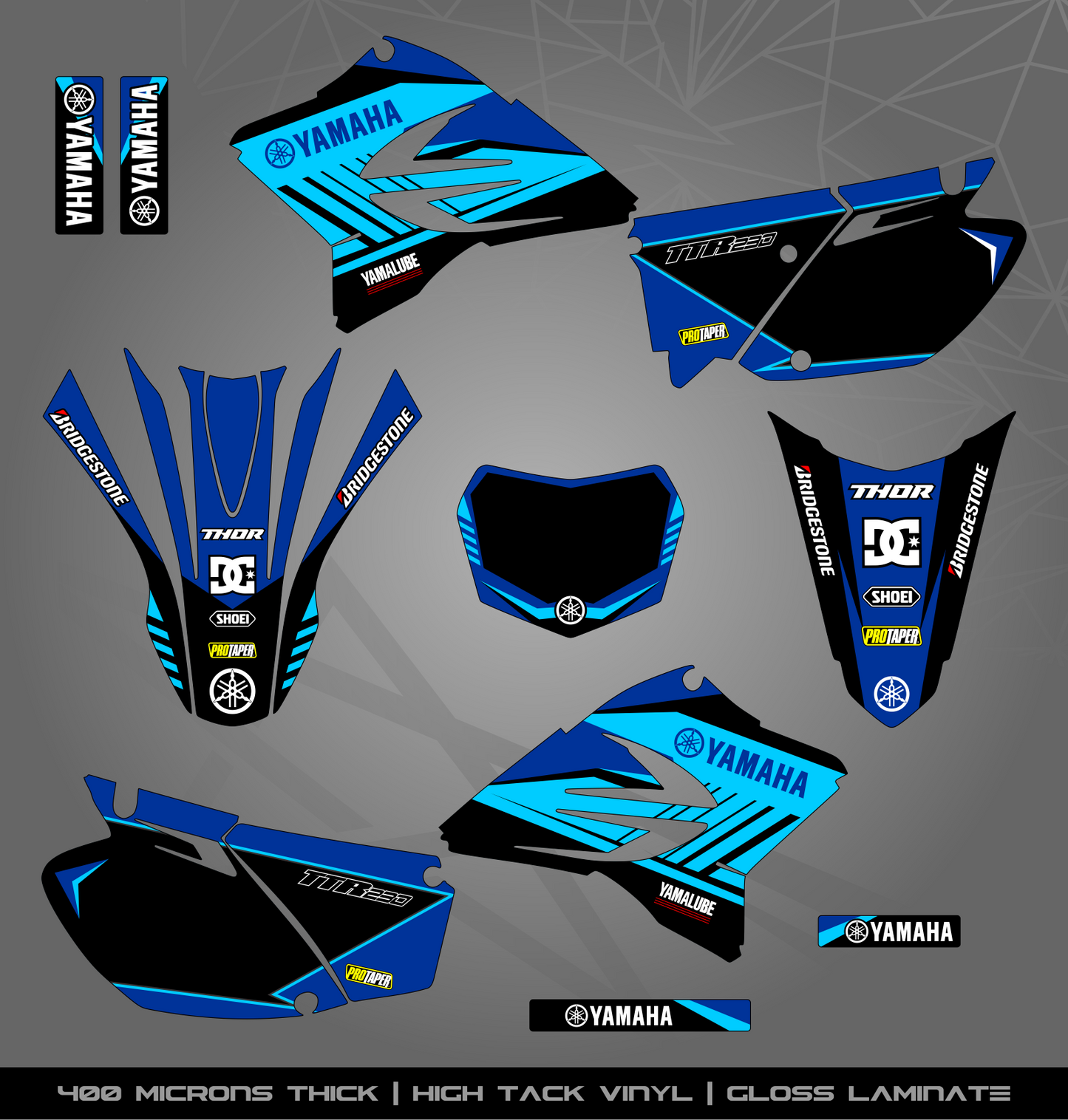 Full Sticker Kit for Yamaha MX bike