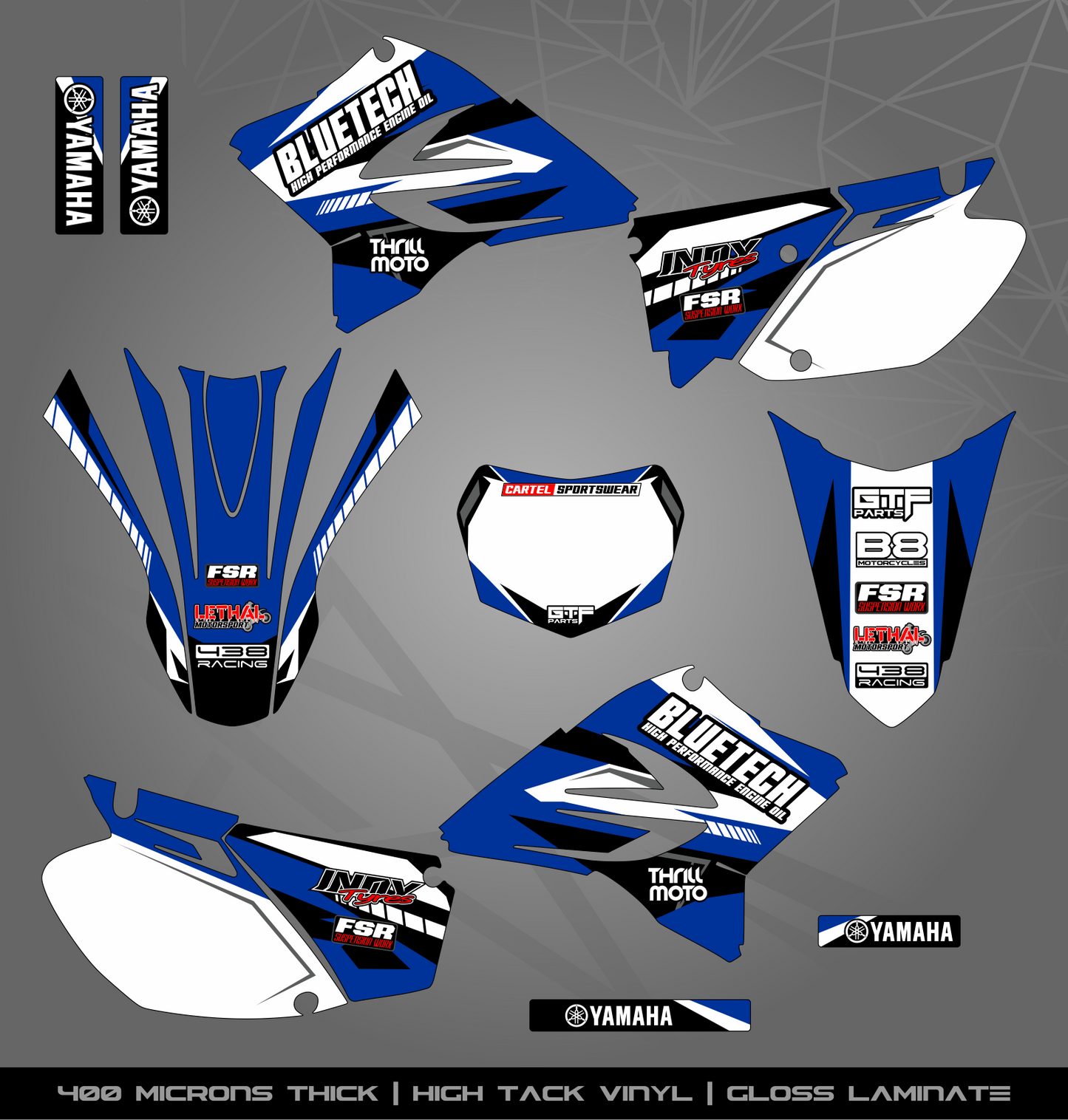 Full Sticker Kit for Yamaha MX bike