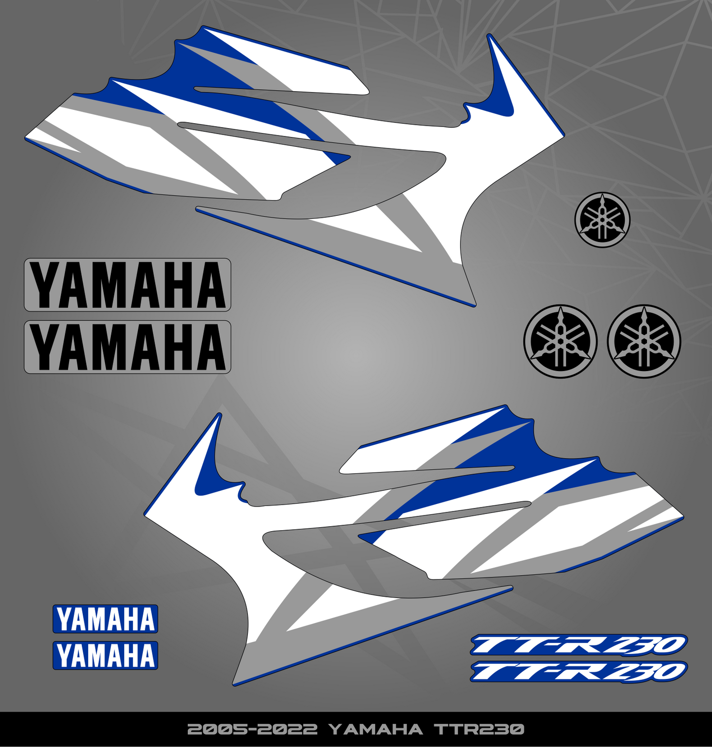 Partial Sticker Kit for Yamaha TTR 230 (2005-2022)