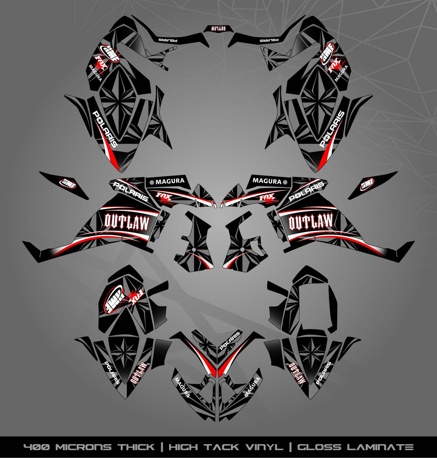 Full Sticker Kit for Polaris Outlaw (2006-2008)