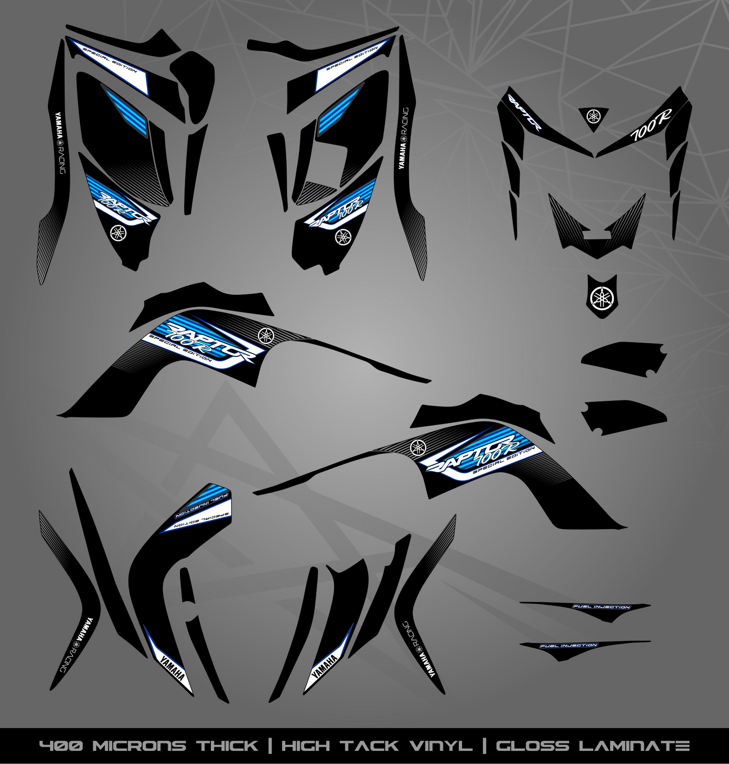 Full Sticker Kit for Yamaha Raptor 700 R (2006-2008)