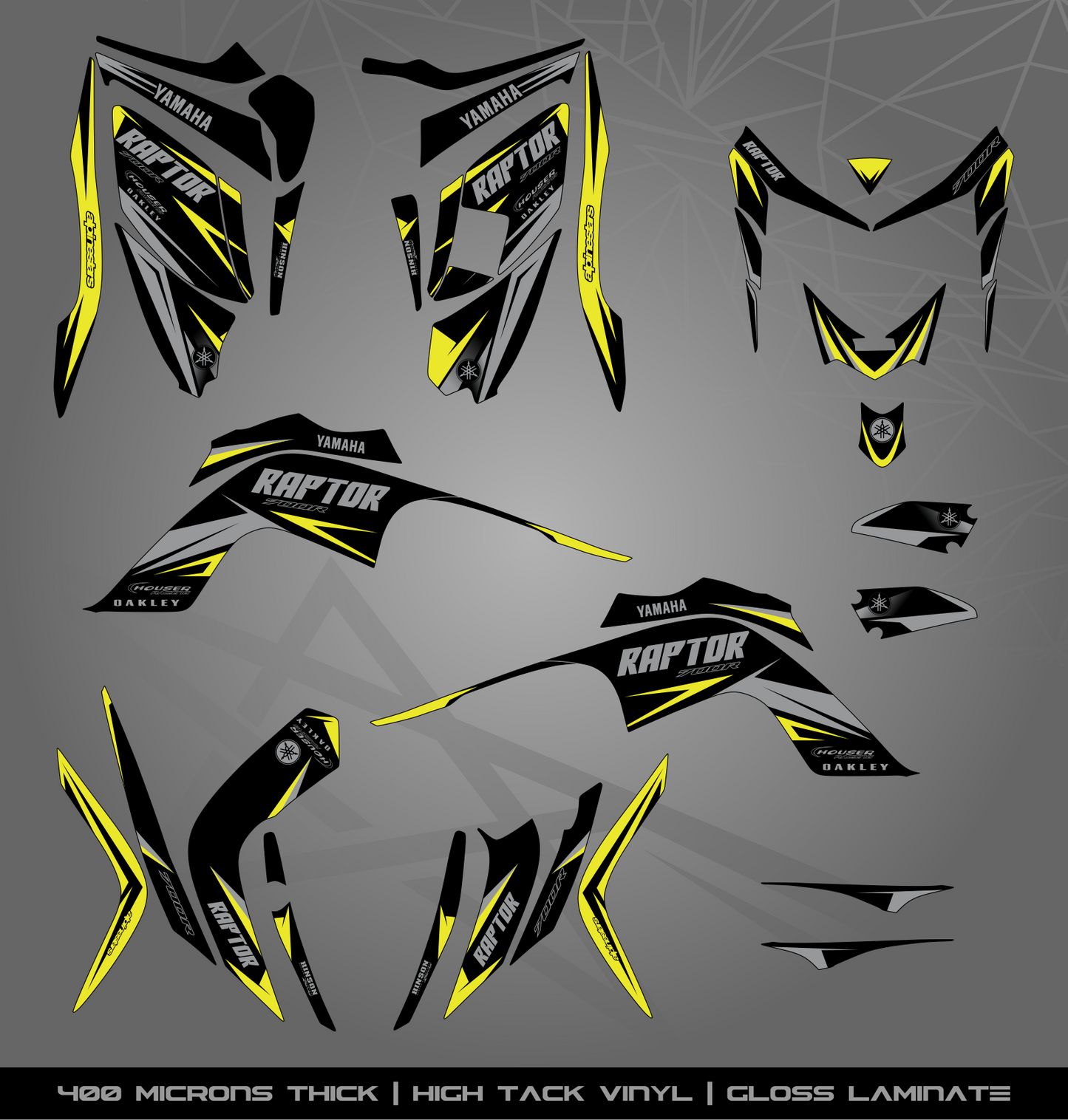 Full Sticker Kit for Yamaha Raptor 700 R (2006-2008)