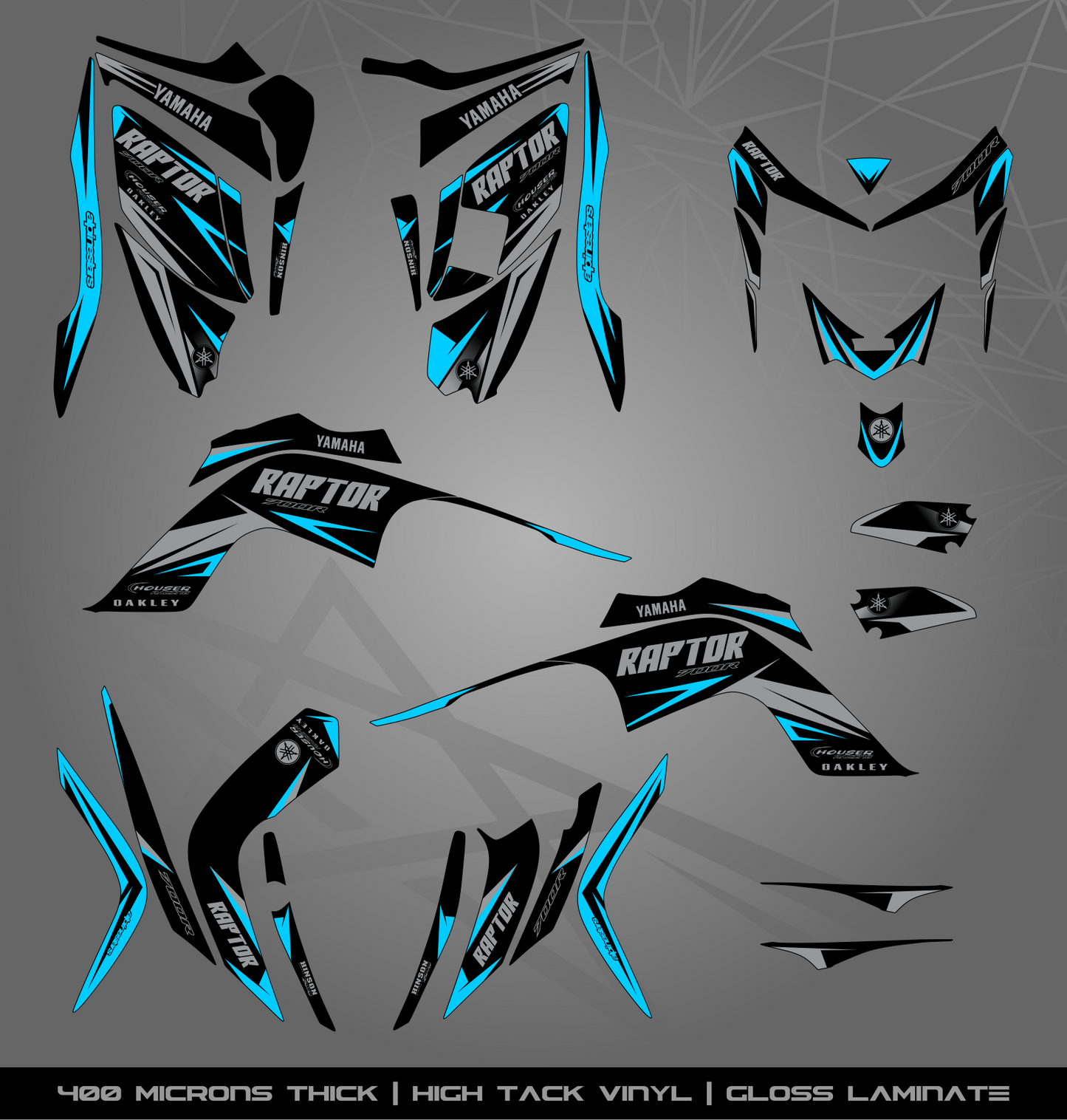 Full Sticker Kit for Yamaha Raptor 700 R (2006-2008)