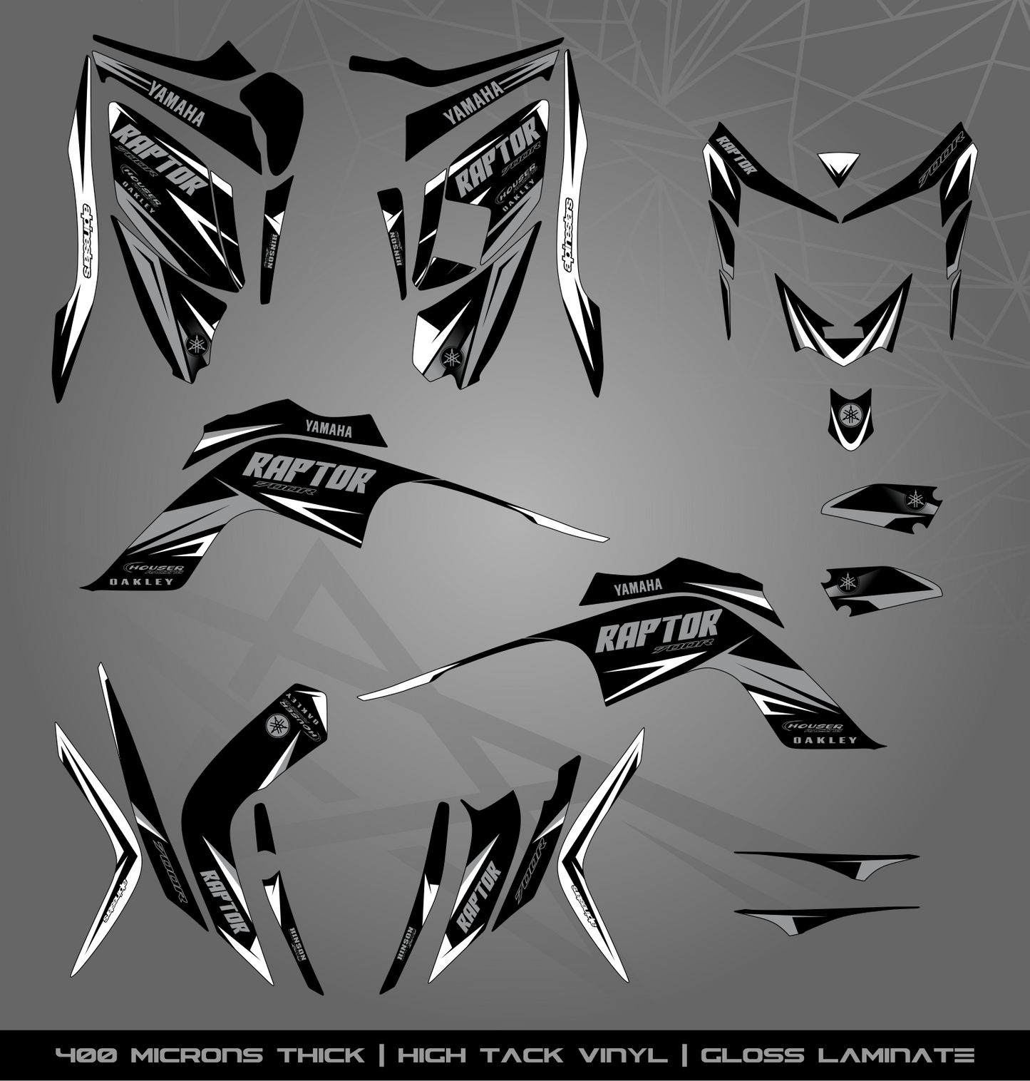 Full Sticker Kit for Yamaha Raptor 700 R (2006-2008)
