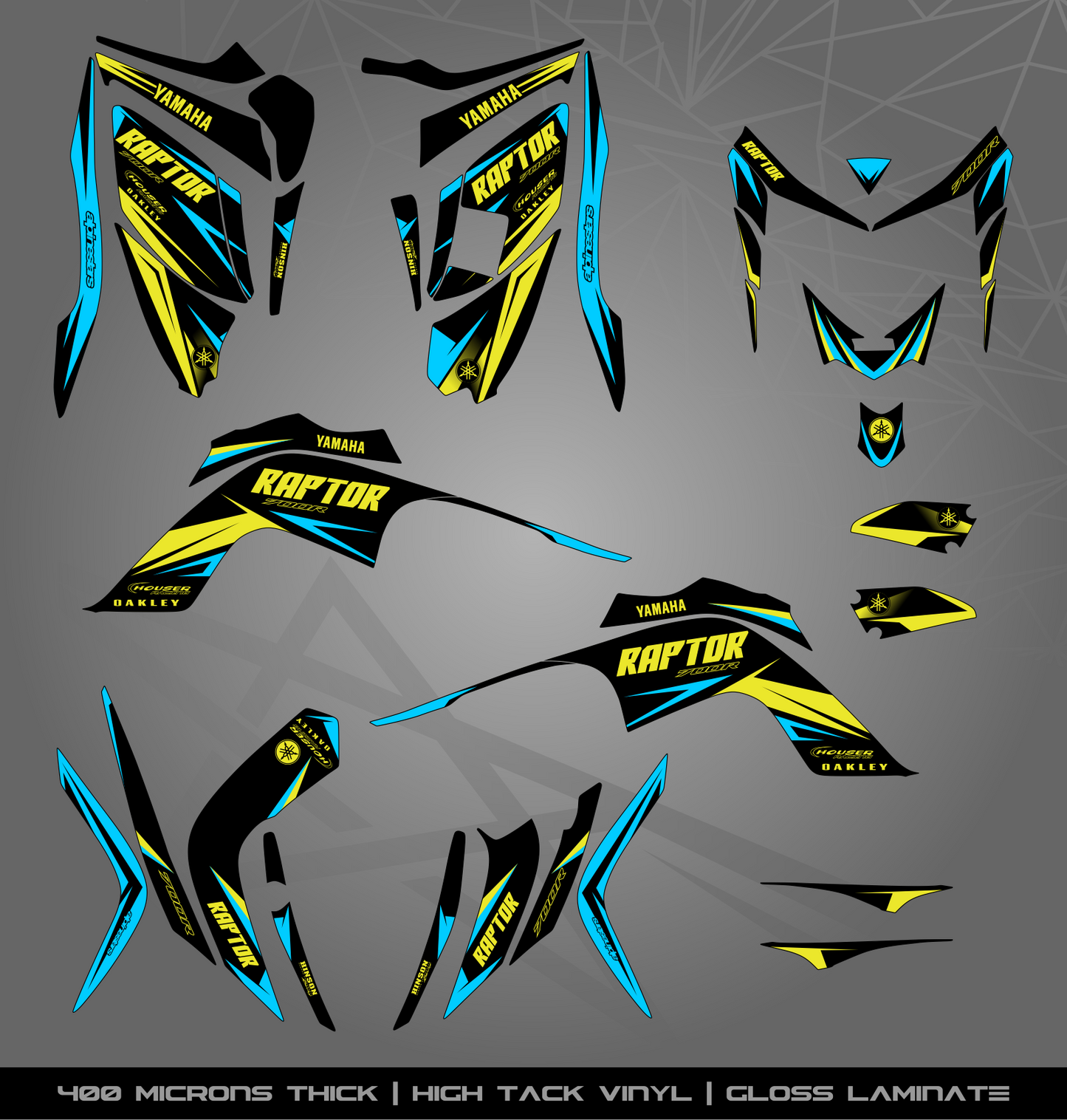 Full Sticker Kit for Yamaha Raptor 700 R (2006-2008)
