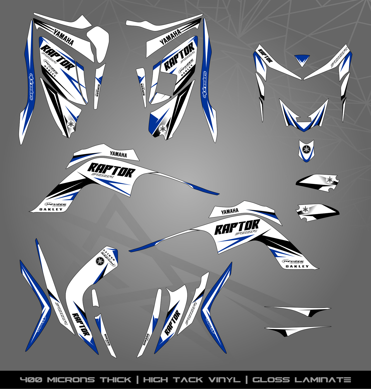 Full Sticker Kit for Yamaha Raptor 700 R (2006-2008)