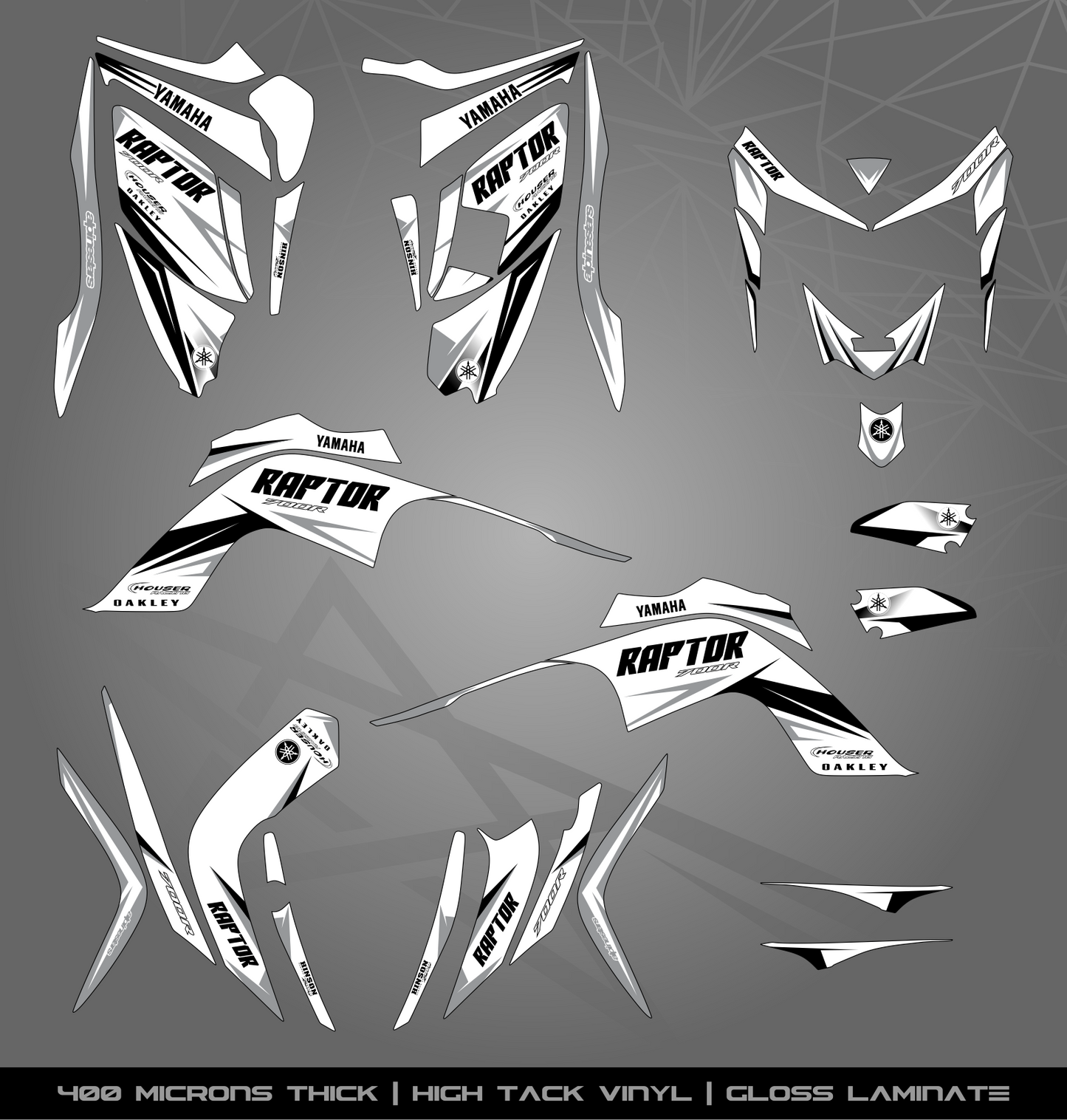 Full Sticker Kit for Yamaha Raptor 700 R (2006-2008)