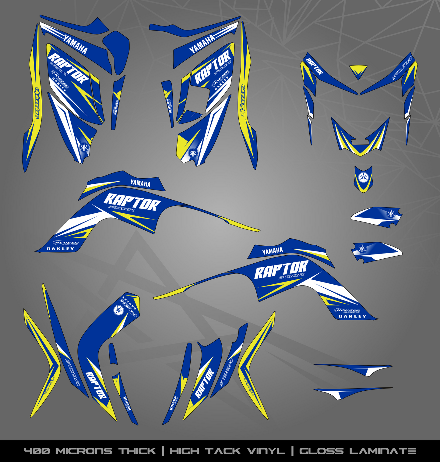 Full Sticker Kit for Yamaha Raptor 700 R (2006-2008)
